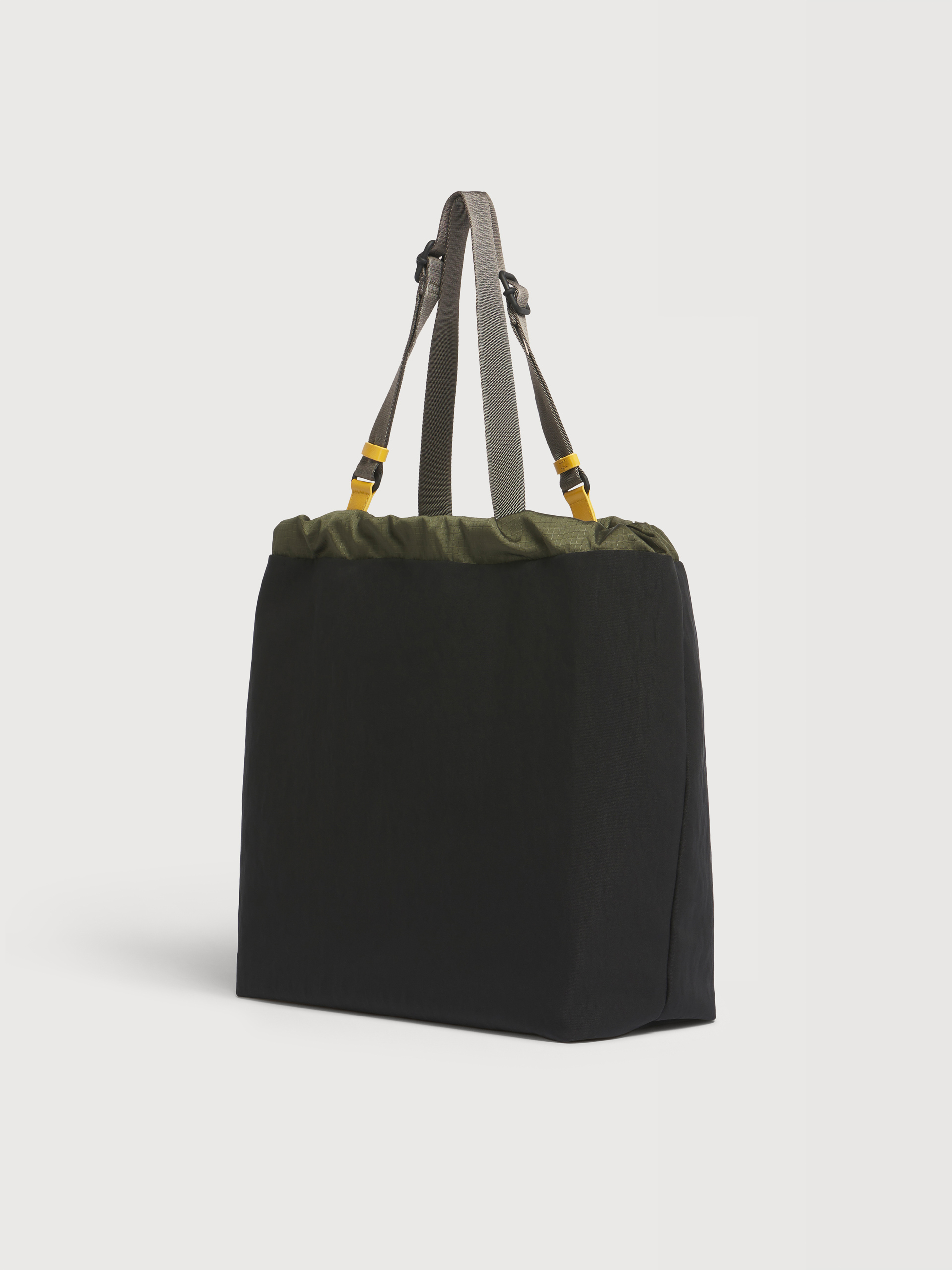 Black technical fabric tote bag - Shopping Bags - Image 3