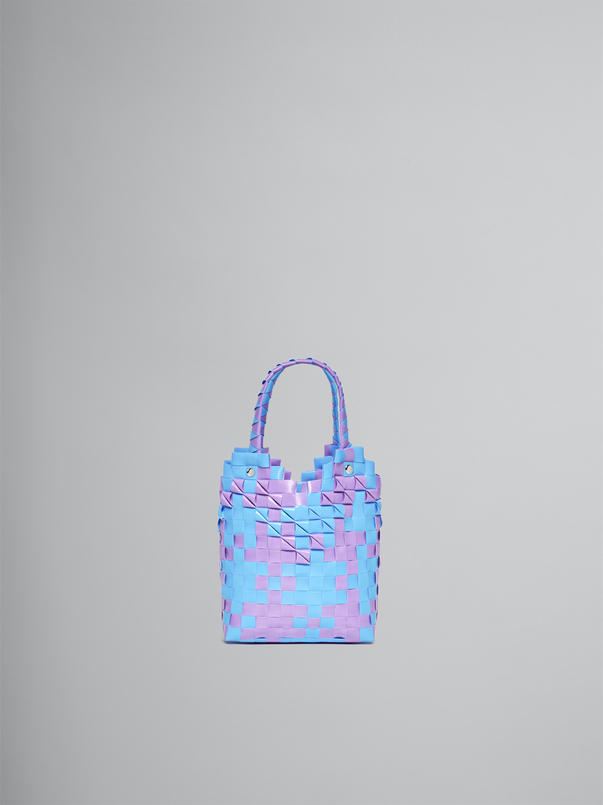 Ballet pink Diamond Basket woven shopper - Bags - Image 2