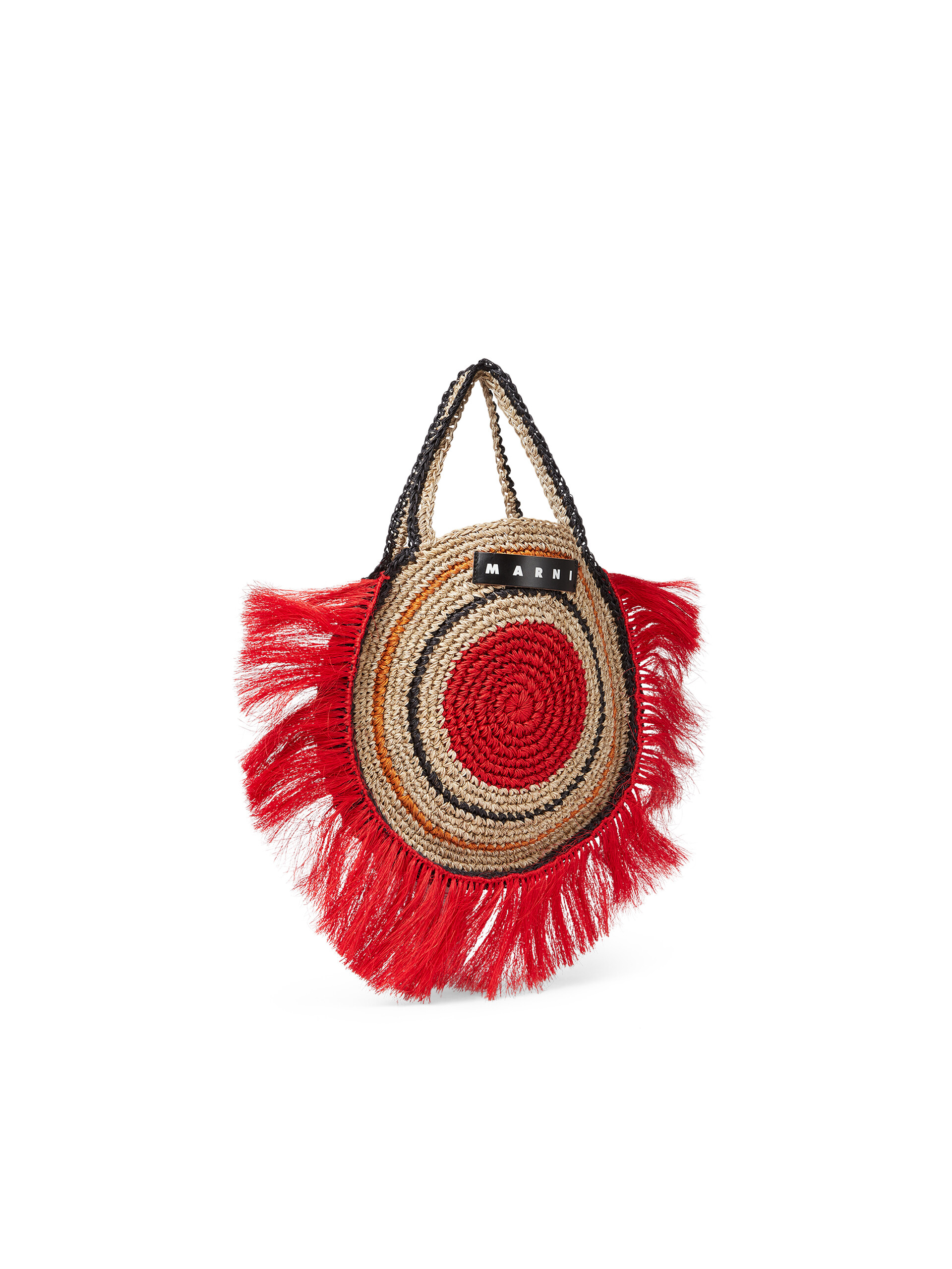 MARNI MARKET handbag in natural fibre with fringes - Bags - Image 2