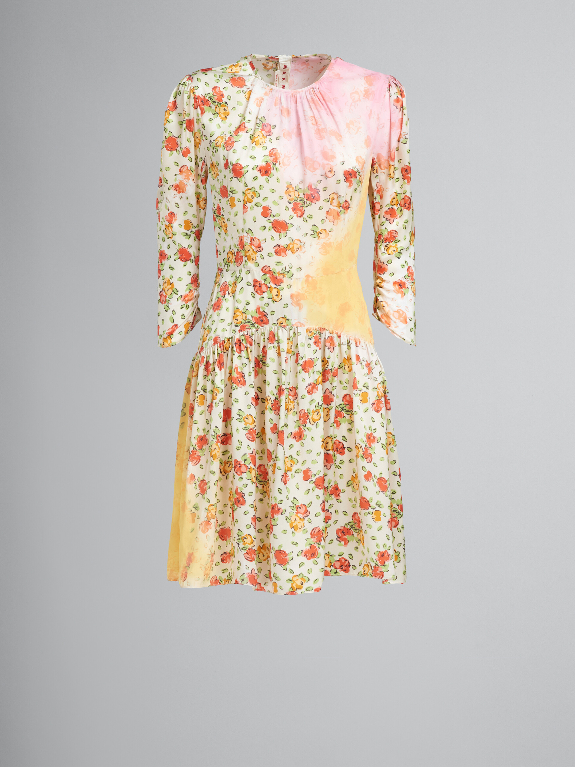 Daybreak Satin print short dress - Dresses - Image 1
