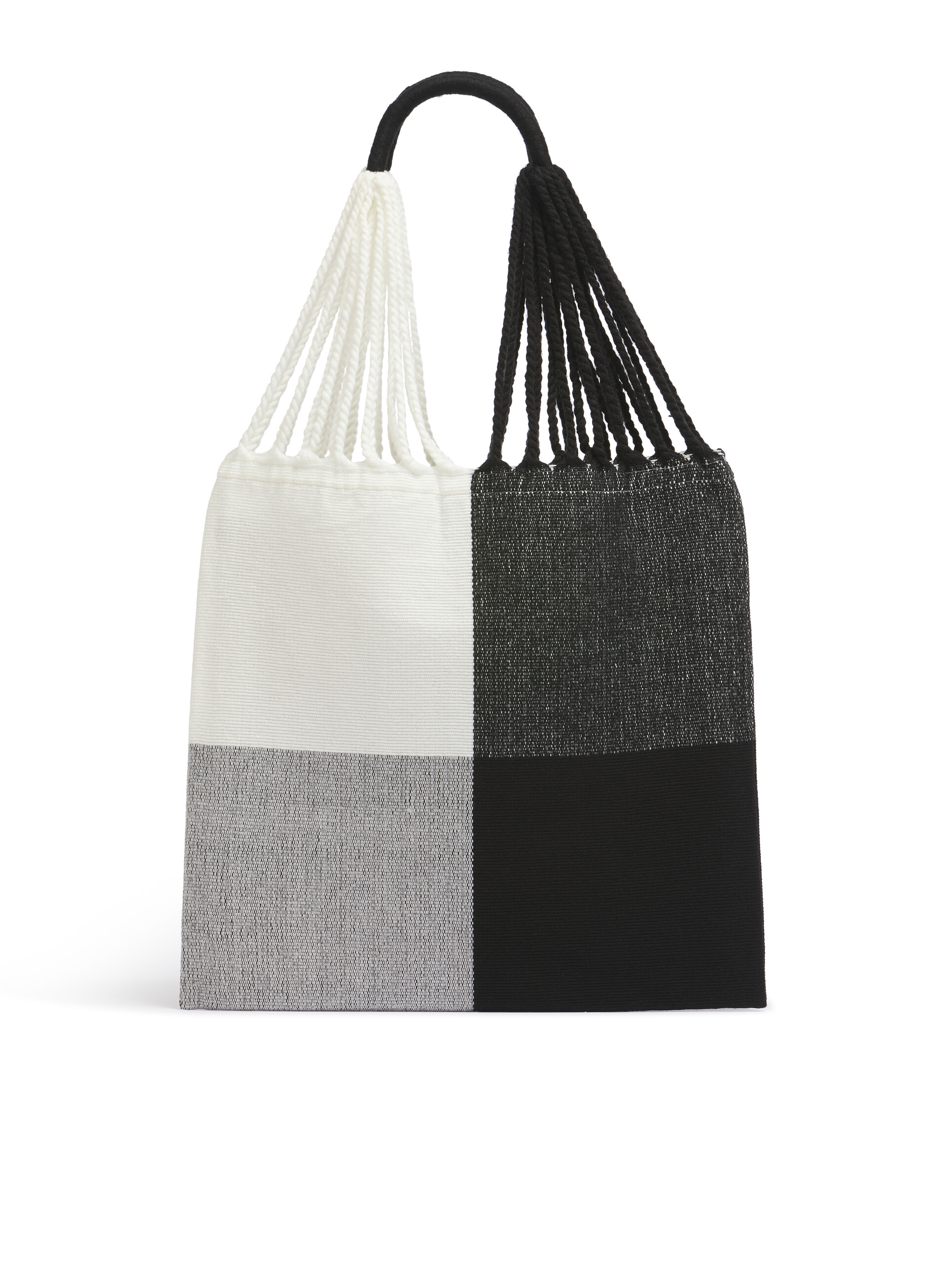 MARNI MARKET ポリエステル ショッピングバッグ ハンモック風ハンドル付き グレー/ターコイズ/レッド - ハンドバッグ - Image 3