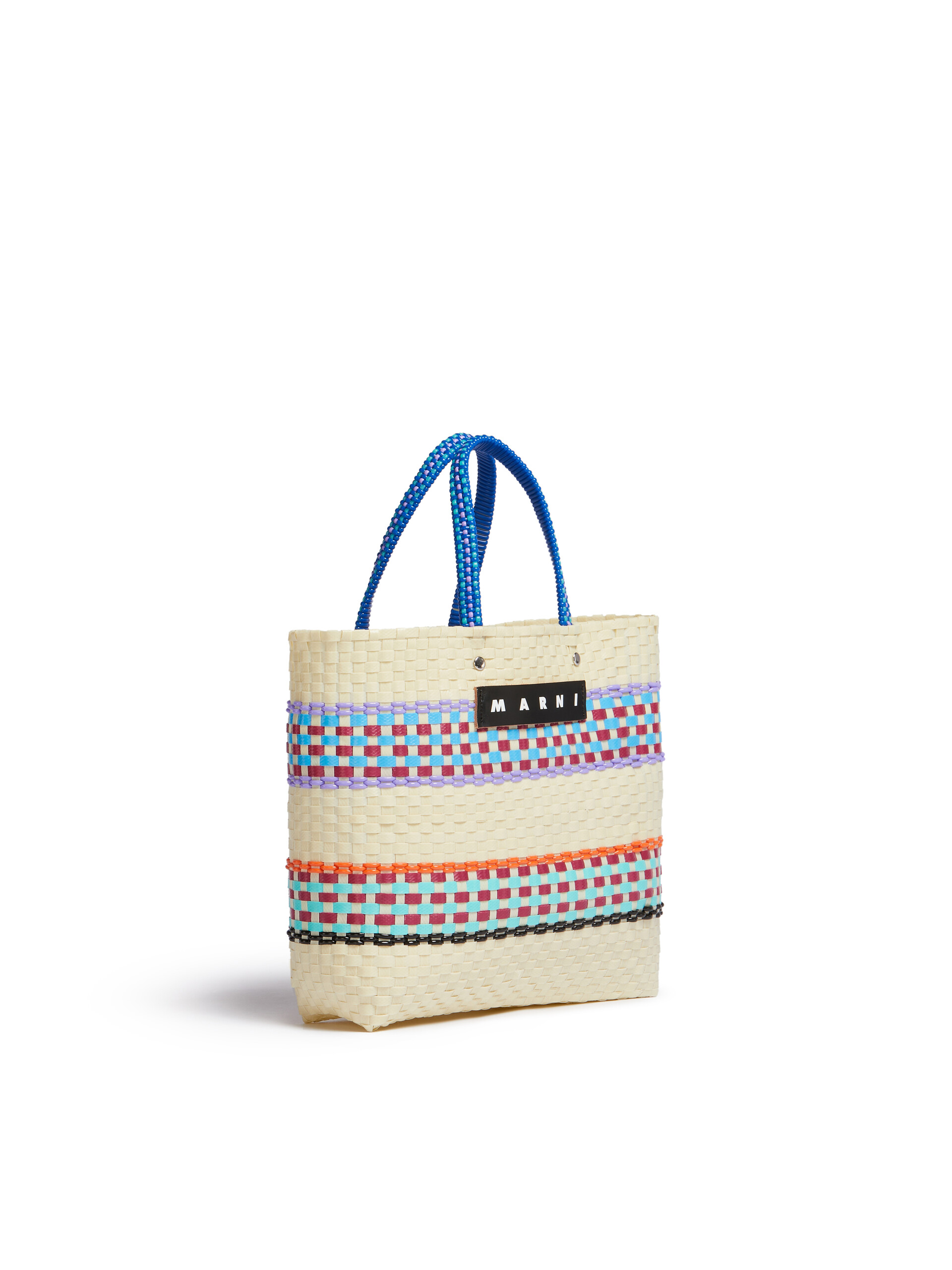Cream MARNI MARKET RETRO BASKET bag - Shopping Bags - Image 2