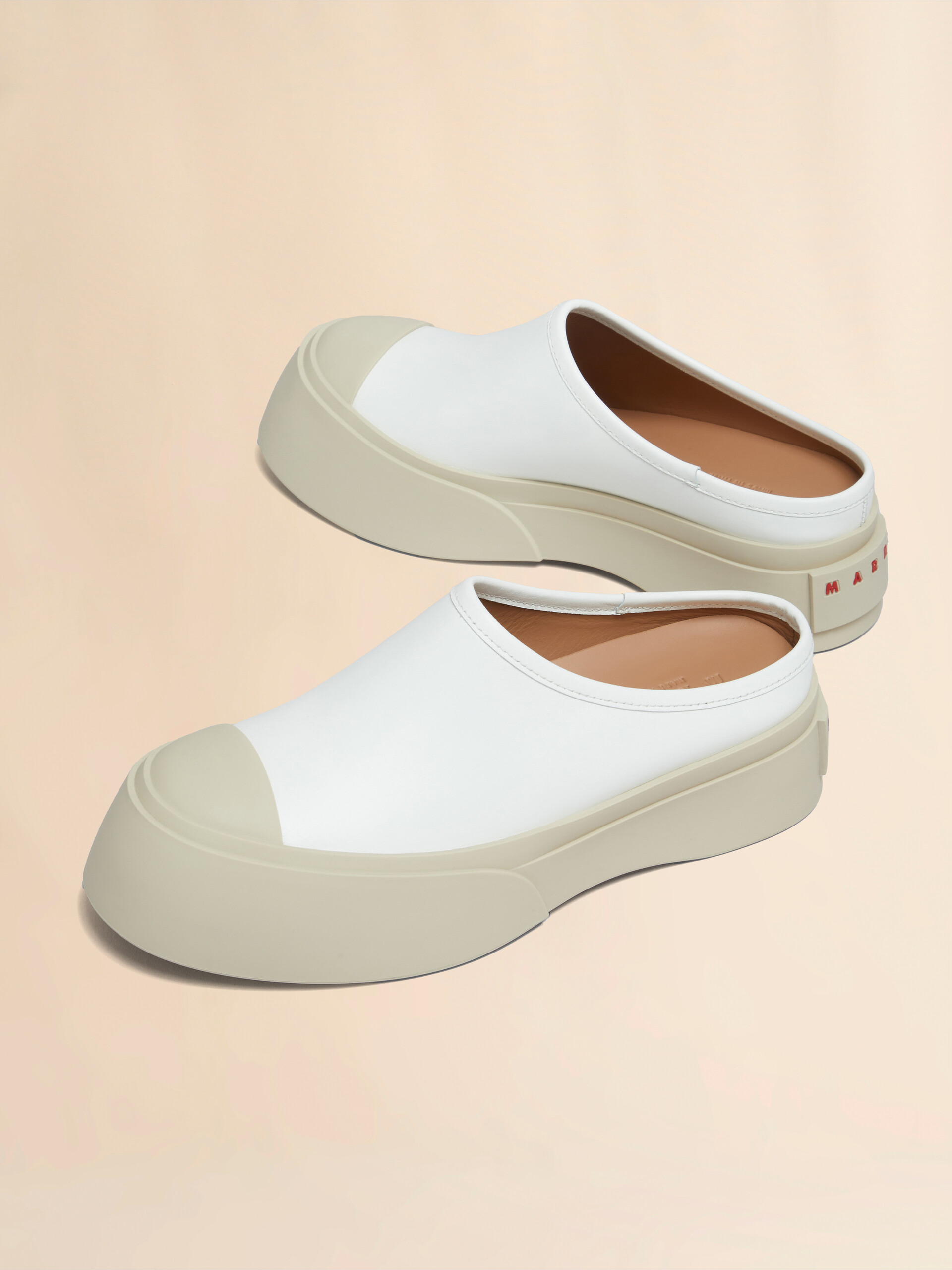 Grey leather Pablo sabot - Sneakers - Image 5