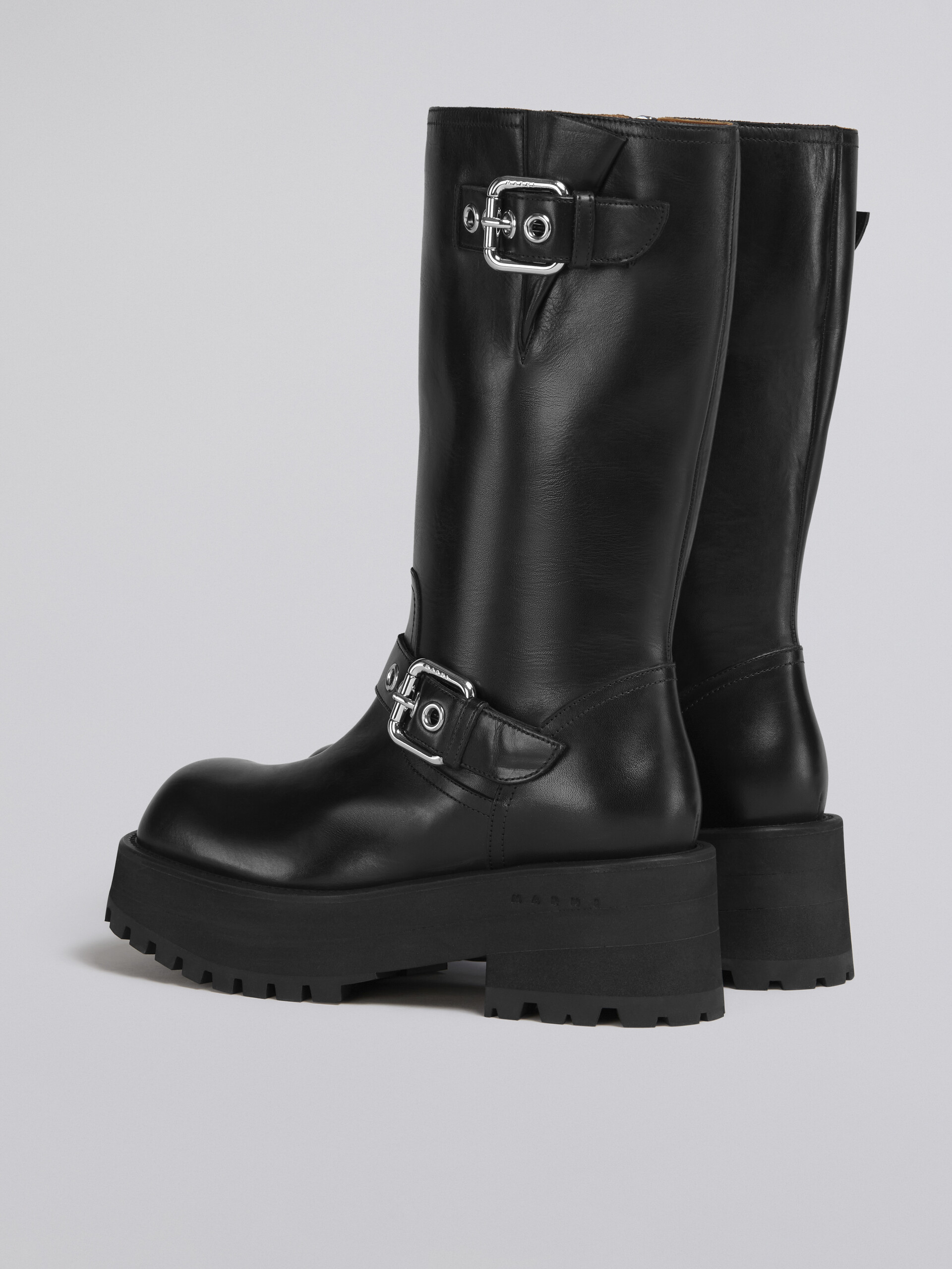 Soft calf leather biker boot | Marni