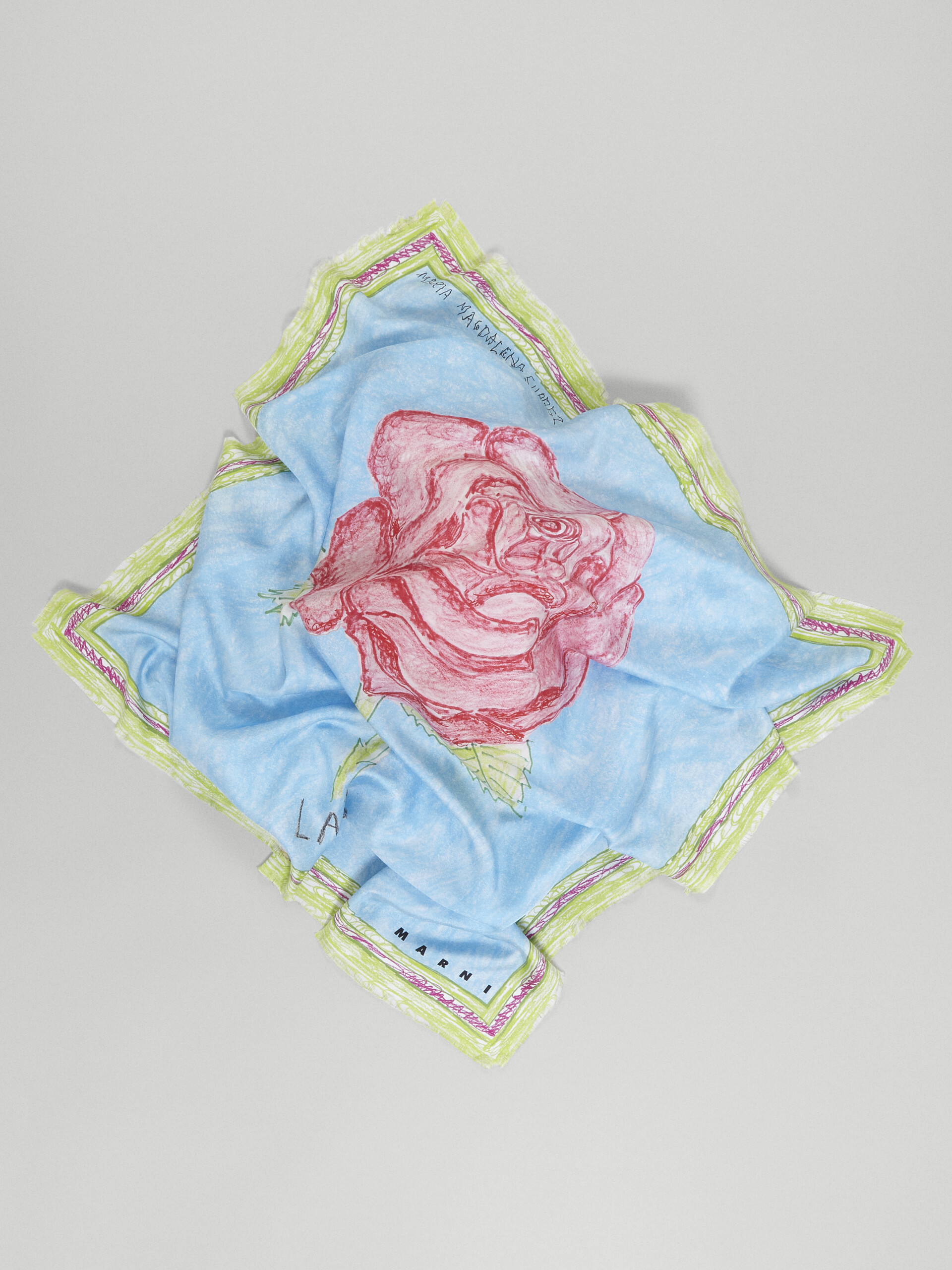 La Rosa print silk scarf - Other accessories - Image 3