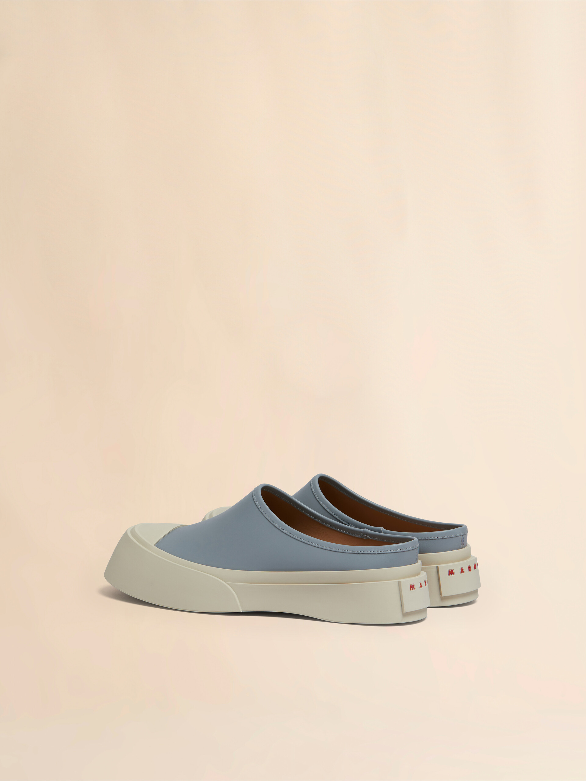 Grey leather Pablo sabot - Sneakers - Image 3