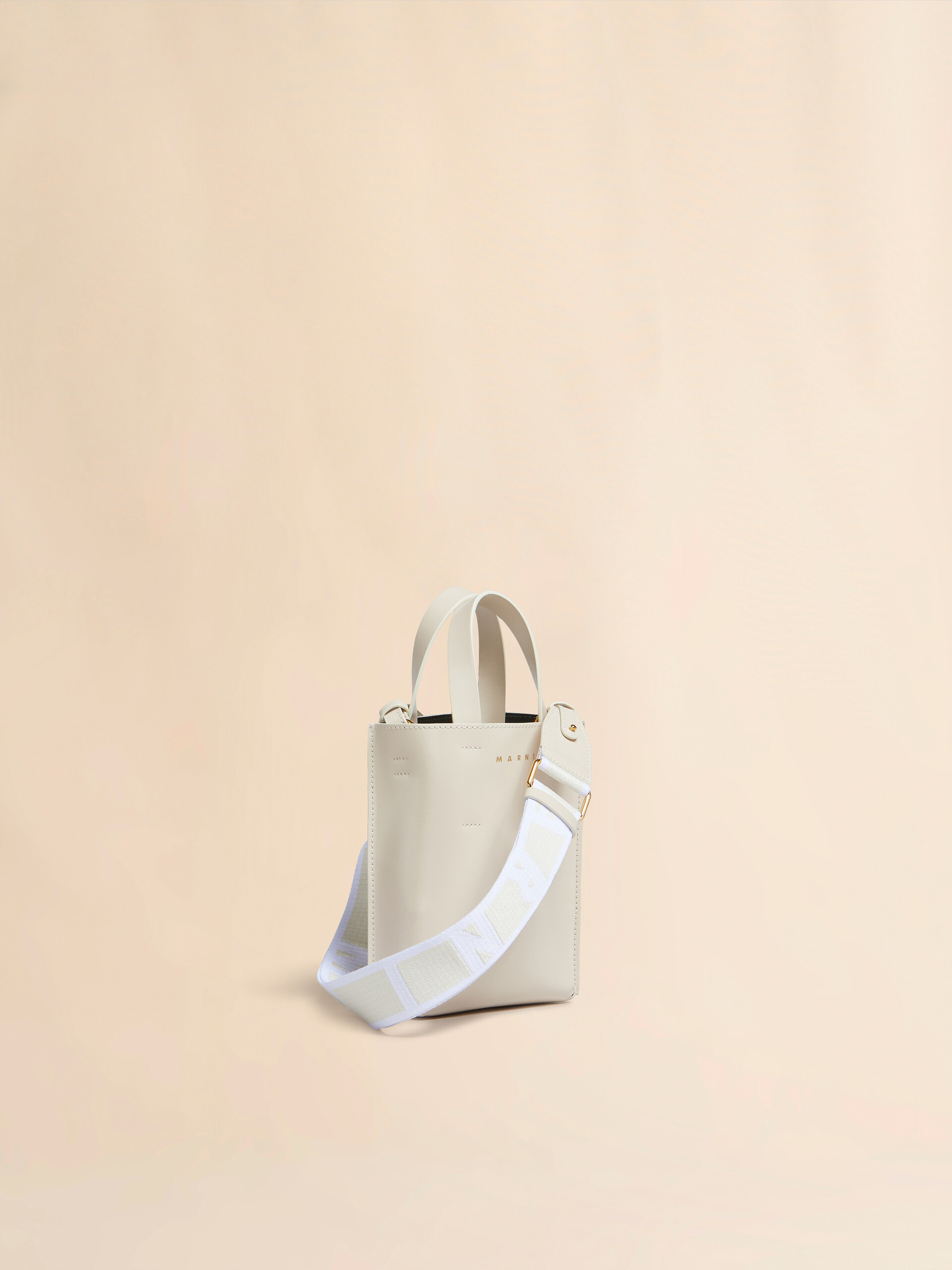 MUSEO nano bag in light blue leather - Shopping Bags - Image 5