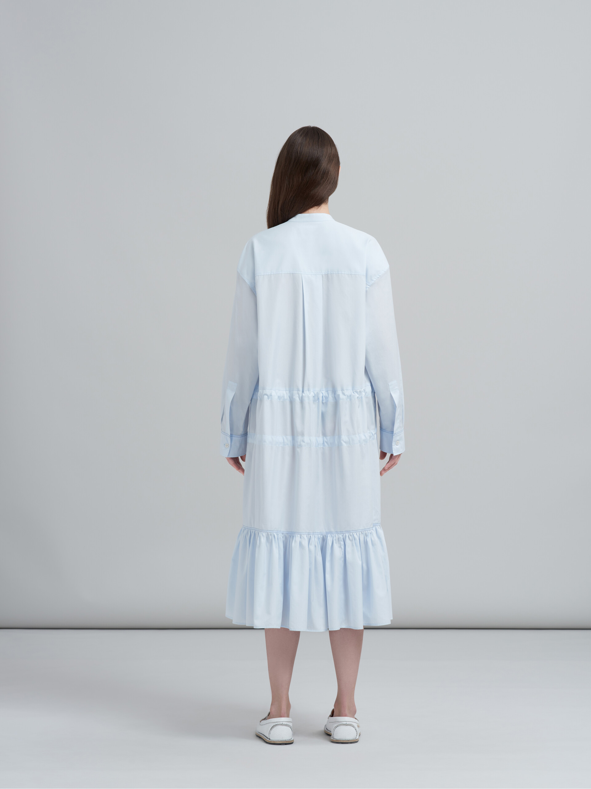 Cotton poplin chemisier dress - Dresses - Image 3