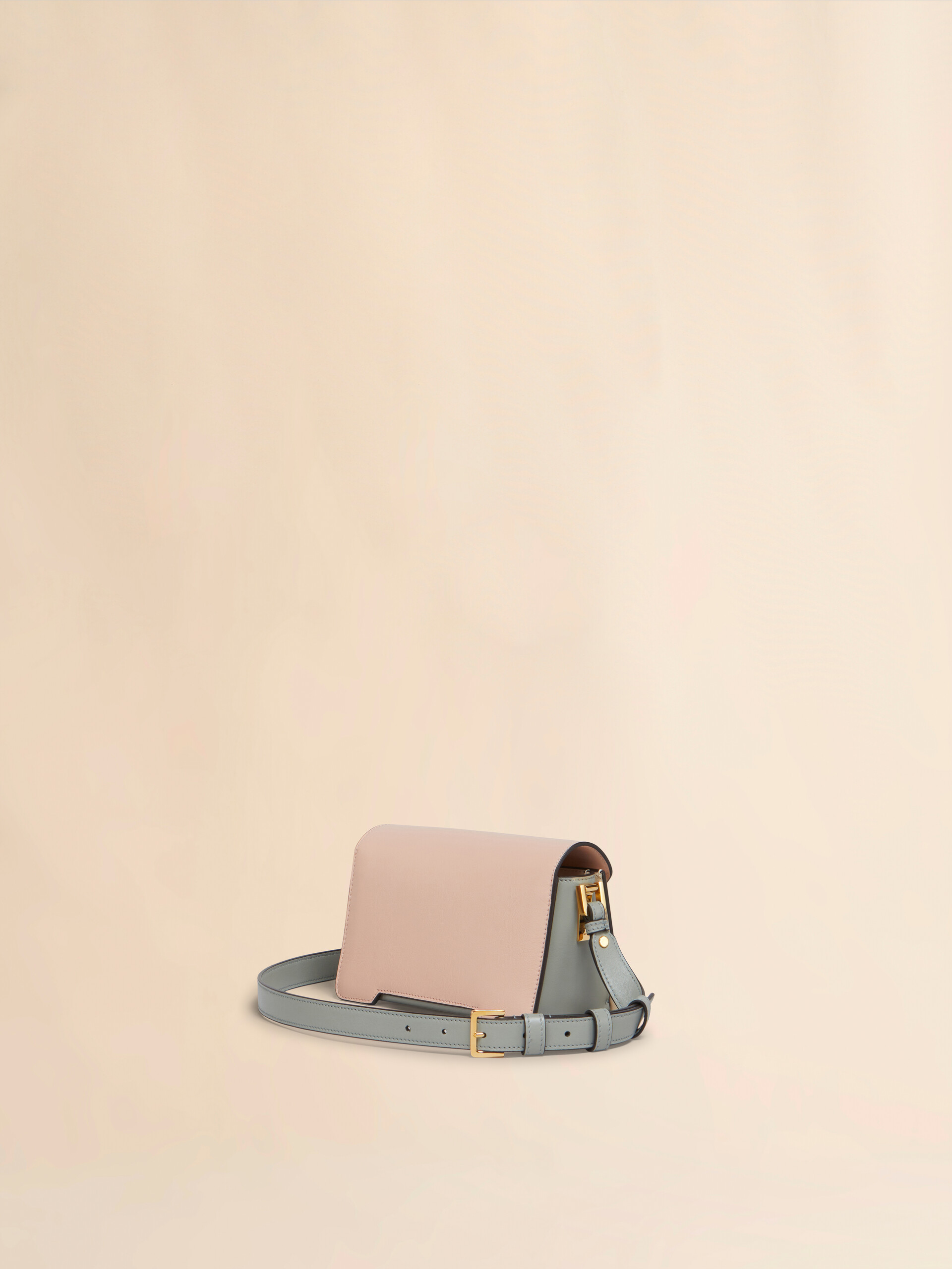Blue, beige and light blue leather Trunkaroo Mini shoulder Bag - Shoulder Bags - Image 2