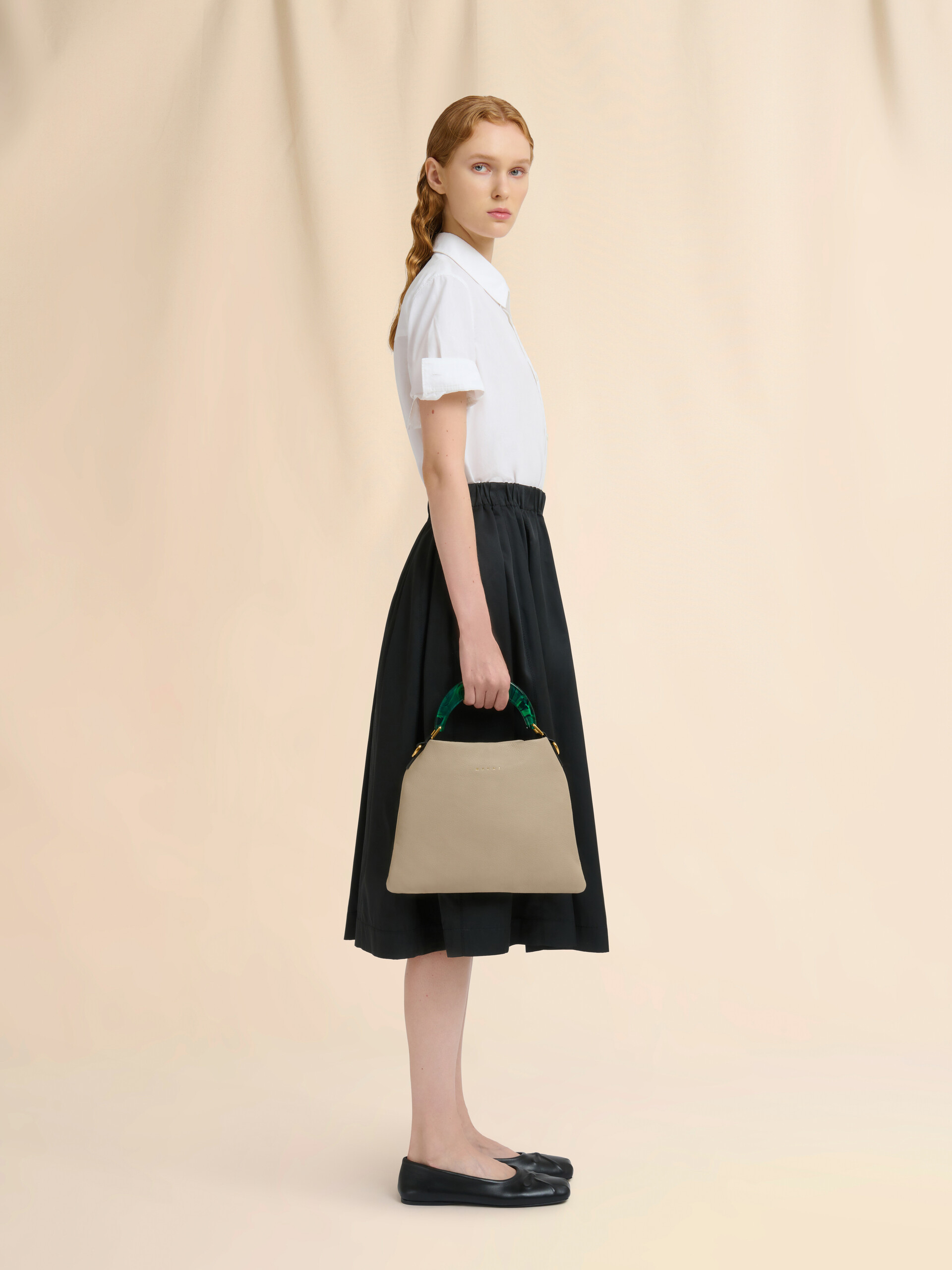 Venice Small Bag in black leather - Shoulder Bags - Image 2
