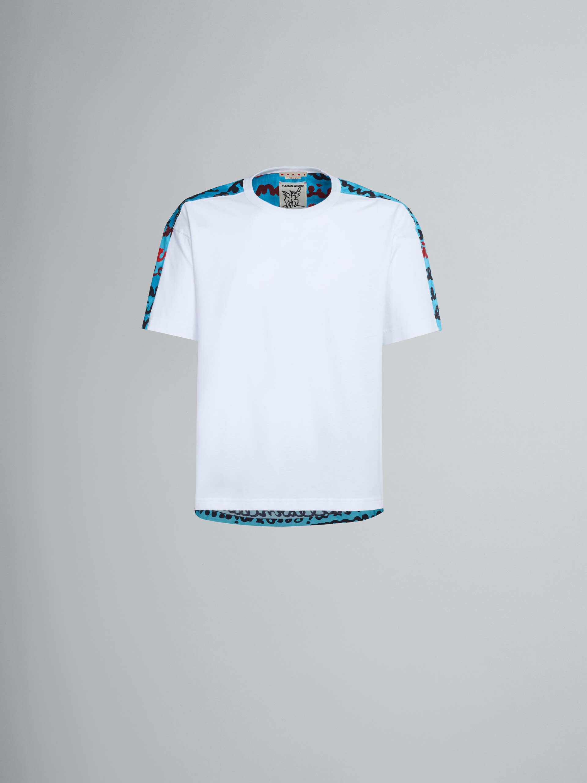 Bio cotton jersey T-shirt with contrasting back - T-shirts - Image 1