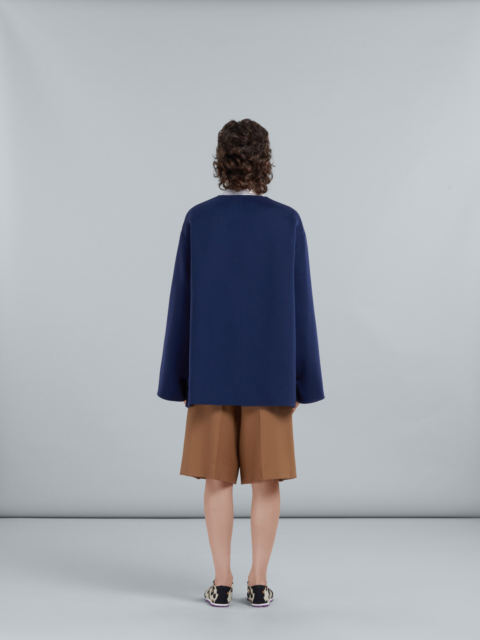 Blue wool peacoat - Jackets - Image 3