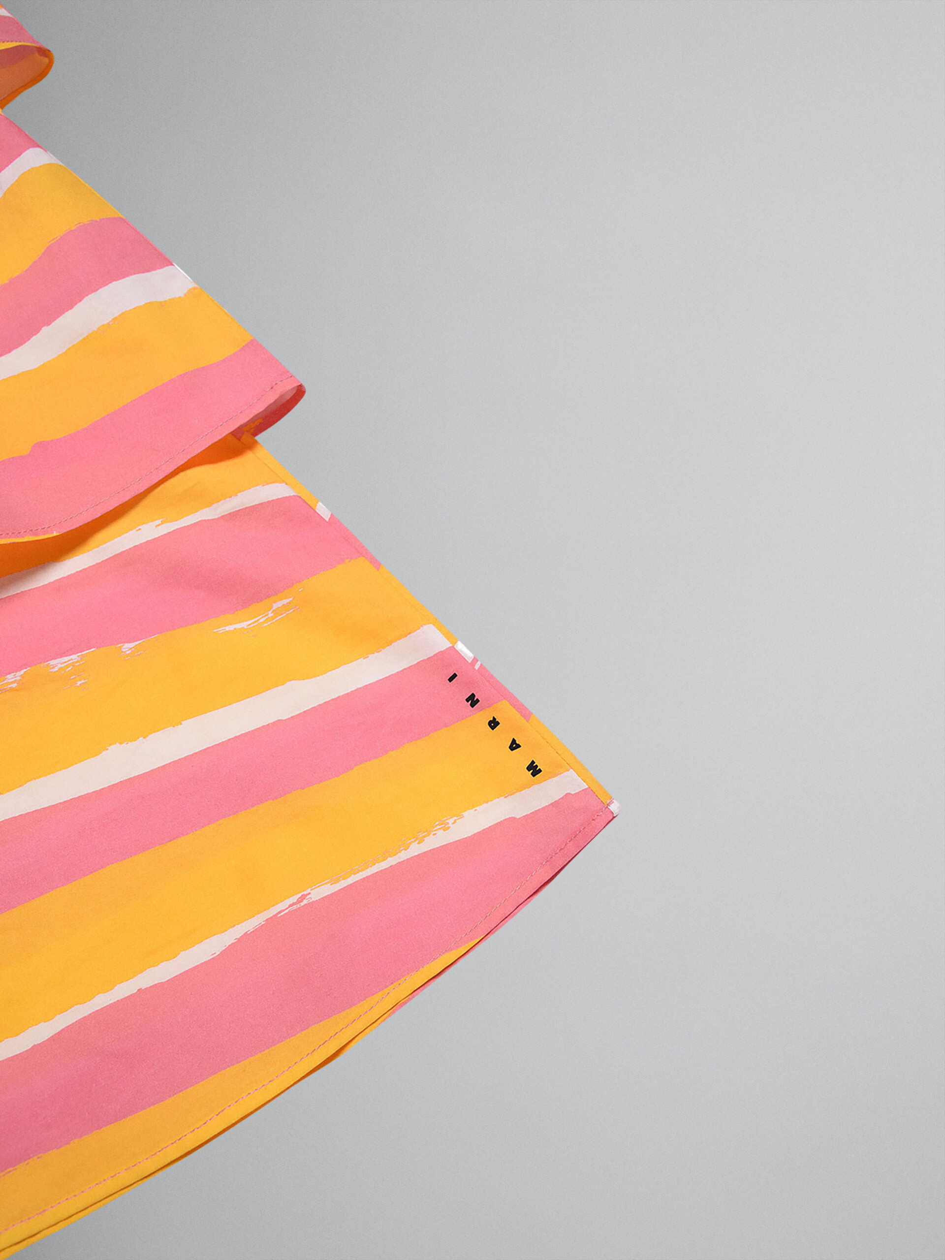 Kleid aus Baumwollpopeline mit Streifen-Print - Kleider - Image 3