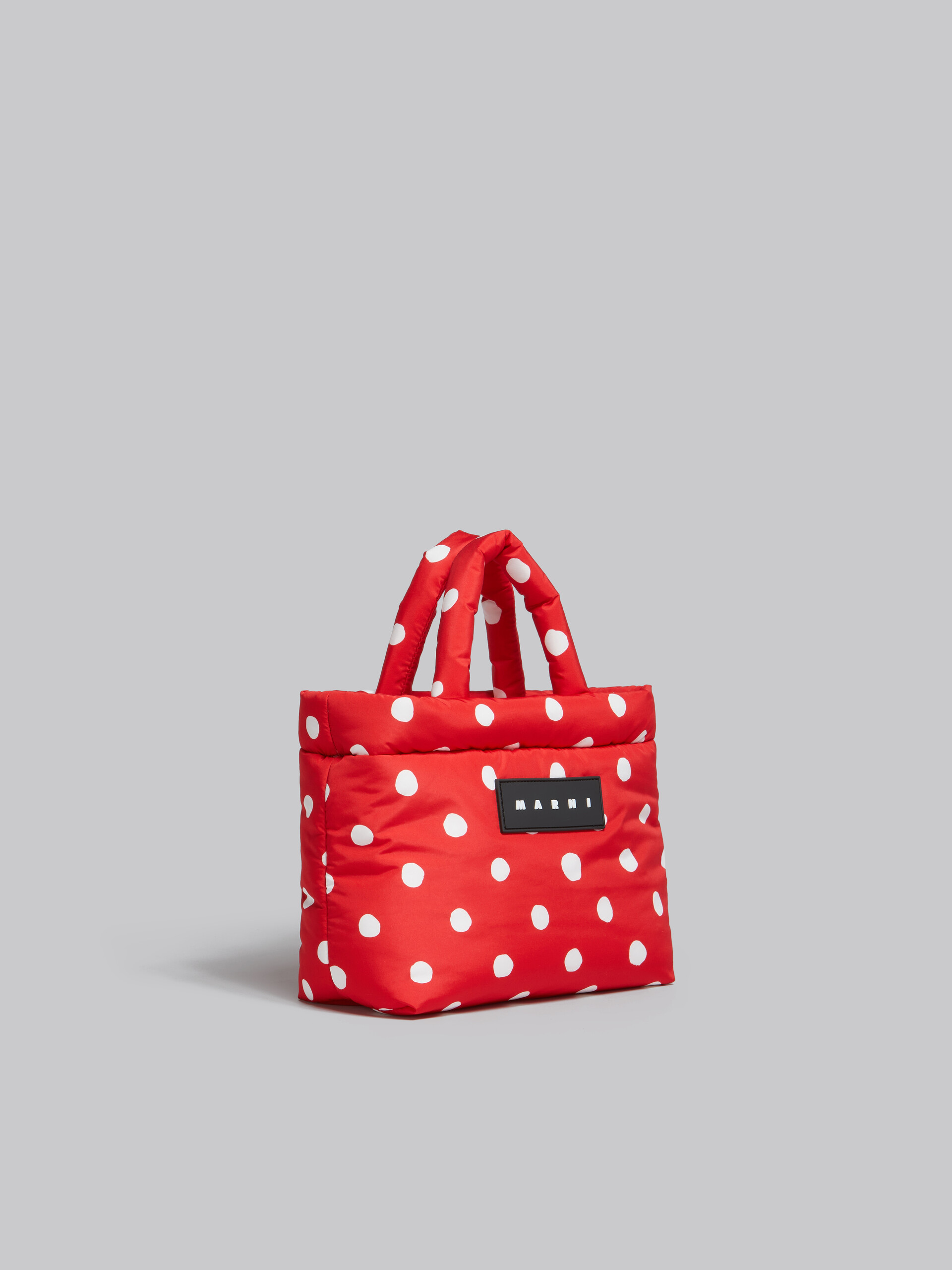 Black polka-dot Puff mini tote bag - Handbags - Image 6