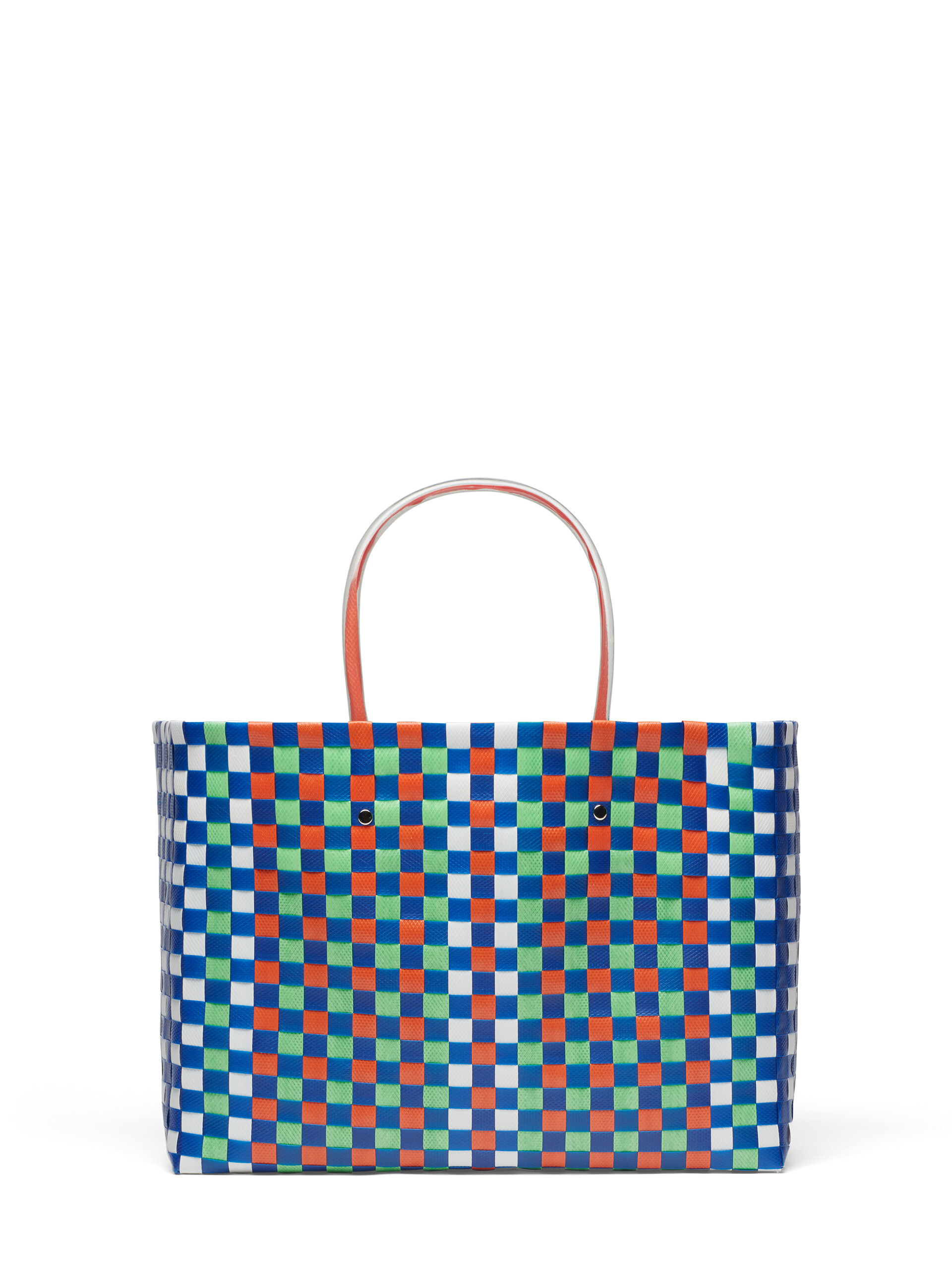 MARNI MARKET BASKET bag in multicolor blue woven material Marni