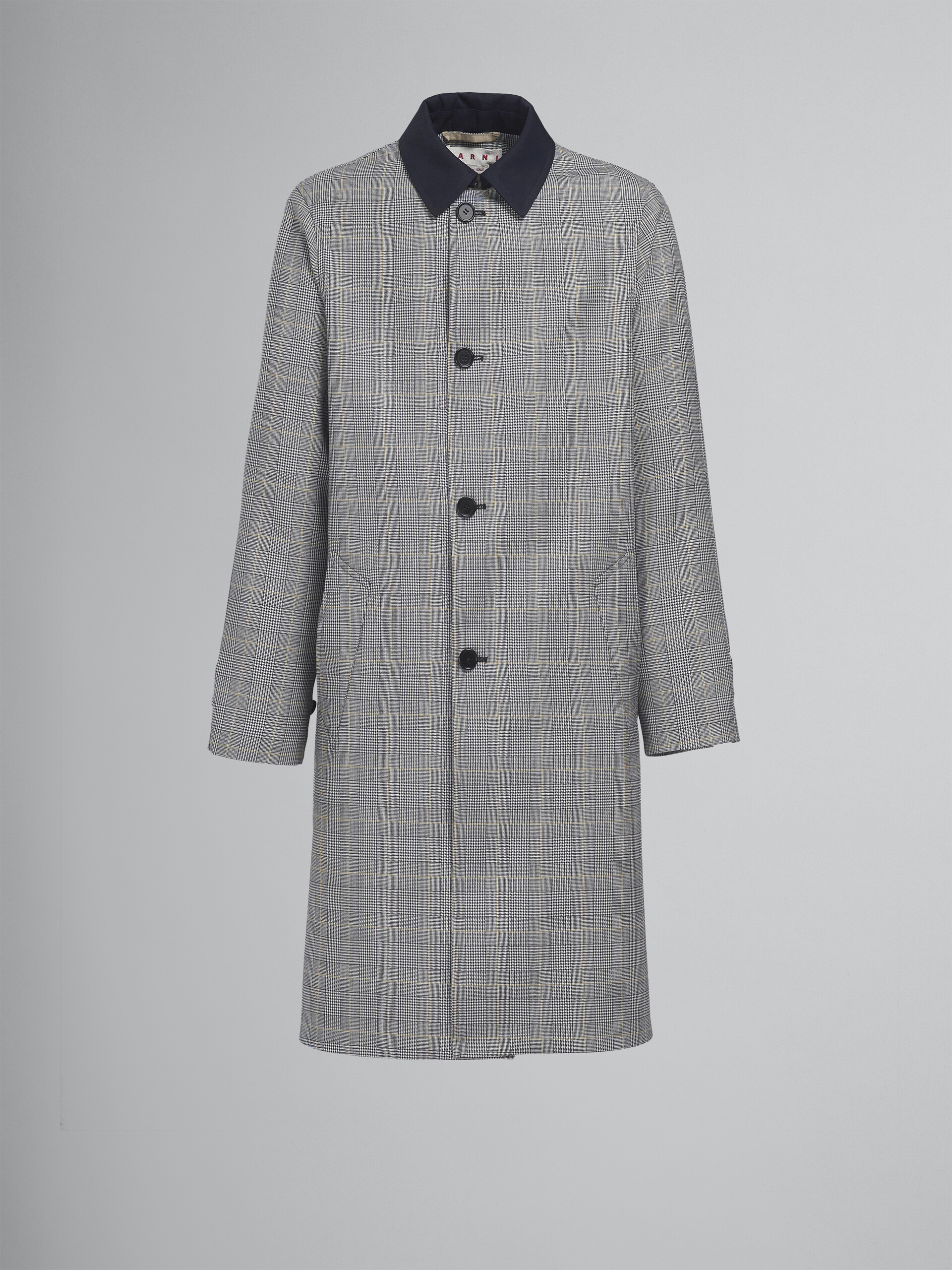 Manteau en laine à motif prince-de-Galles - Vestes - Image 1