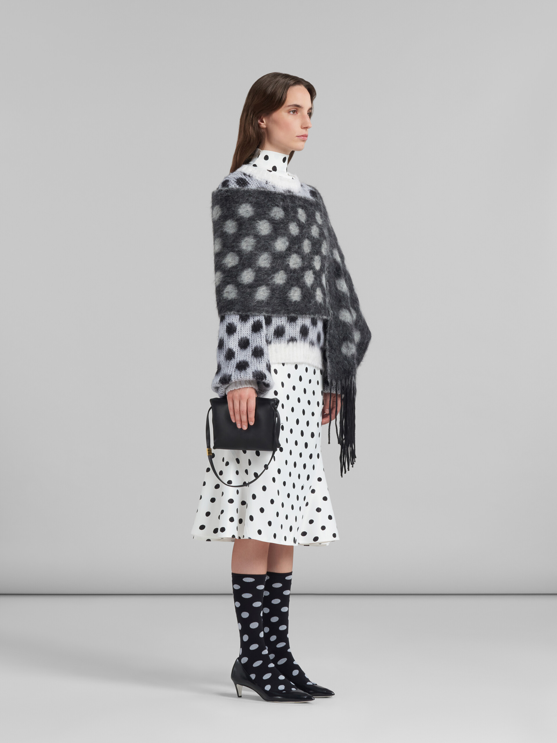 White mohair jumper with polka dots - Pullovers - Image 5