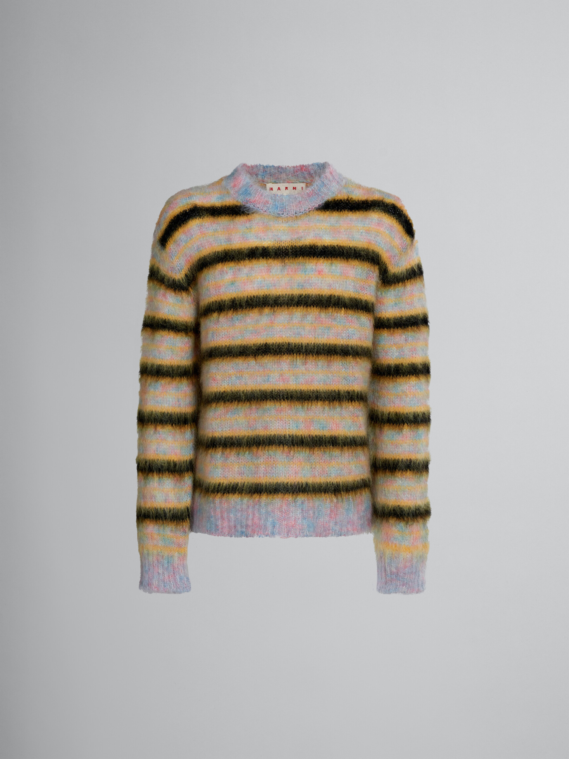 Multicolour striped mohair sweater - Pullovers - Image 1