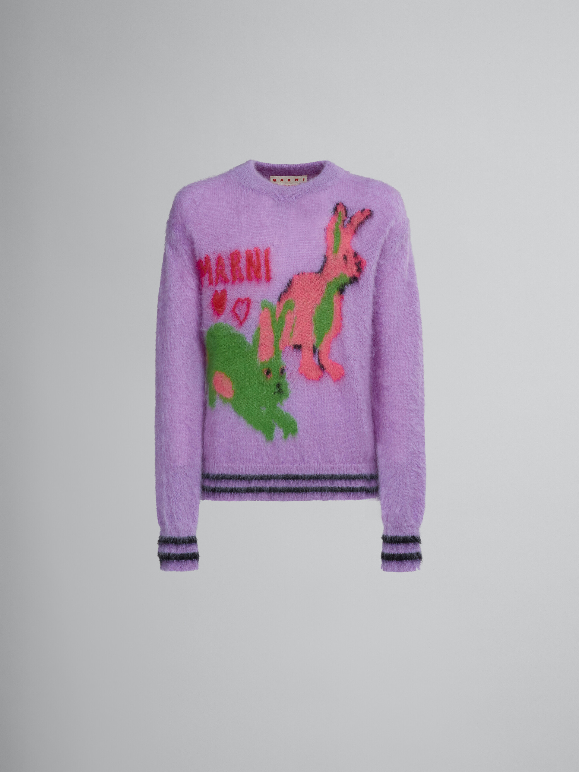 Sweater with multicolour inlay - Pullovers - Image 1