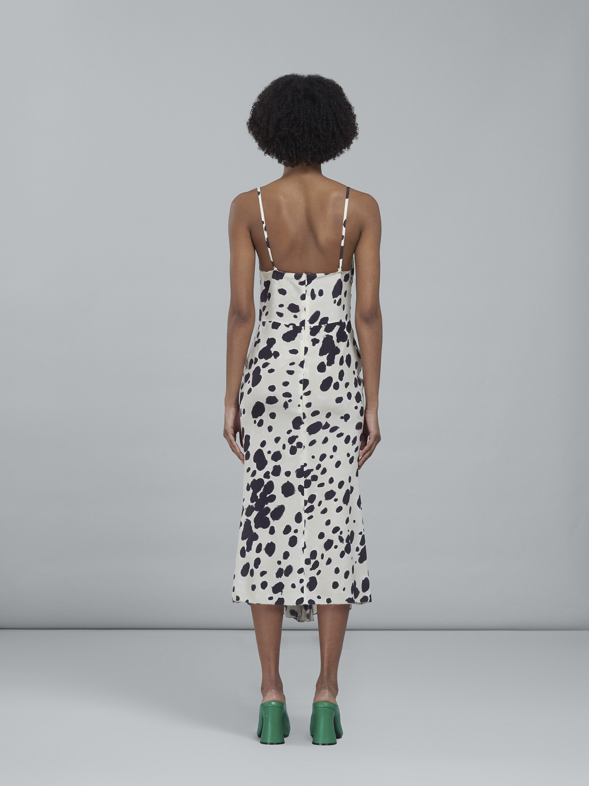 Pop Dots print silk crêpe dress - Dresses - Image 3
