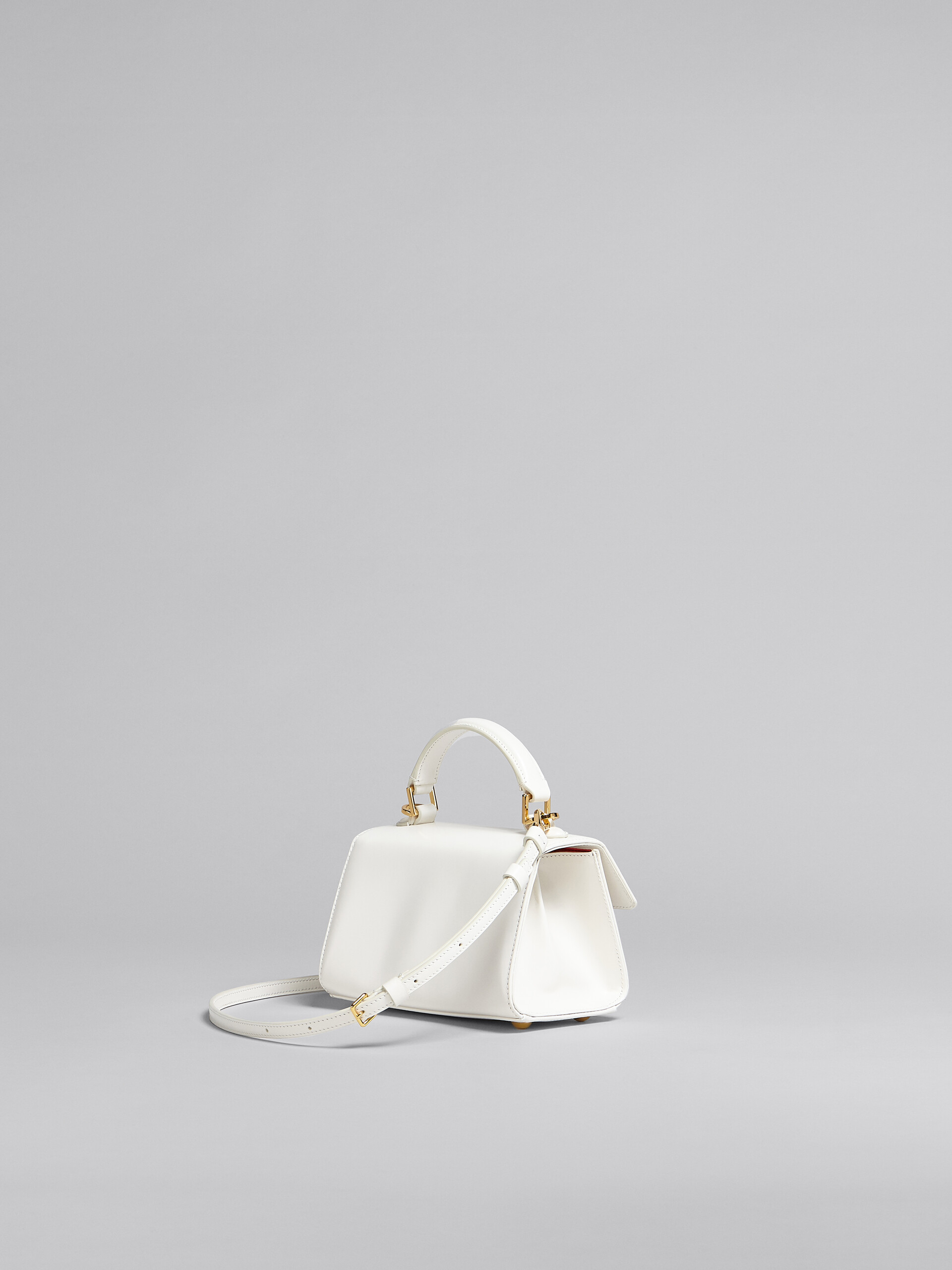 Relativity Mini Bag in white leather - Handbag - Image 3