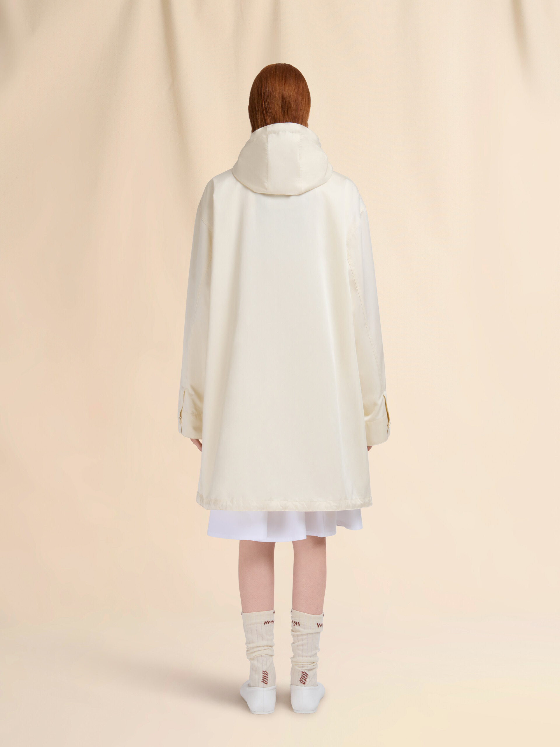Cream taffeta parka - Jackets - Image 3