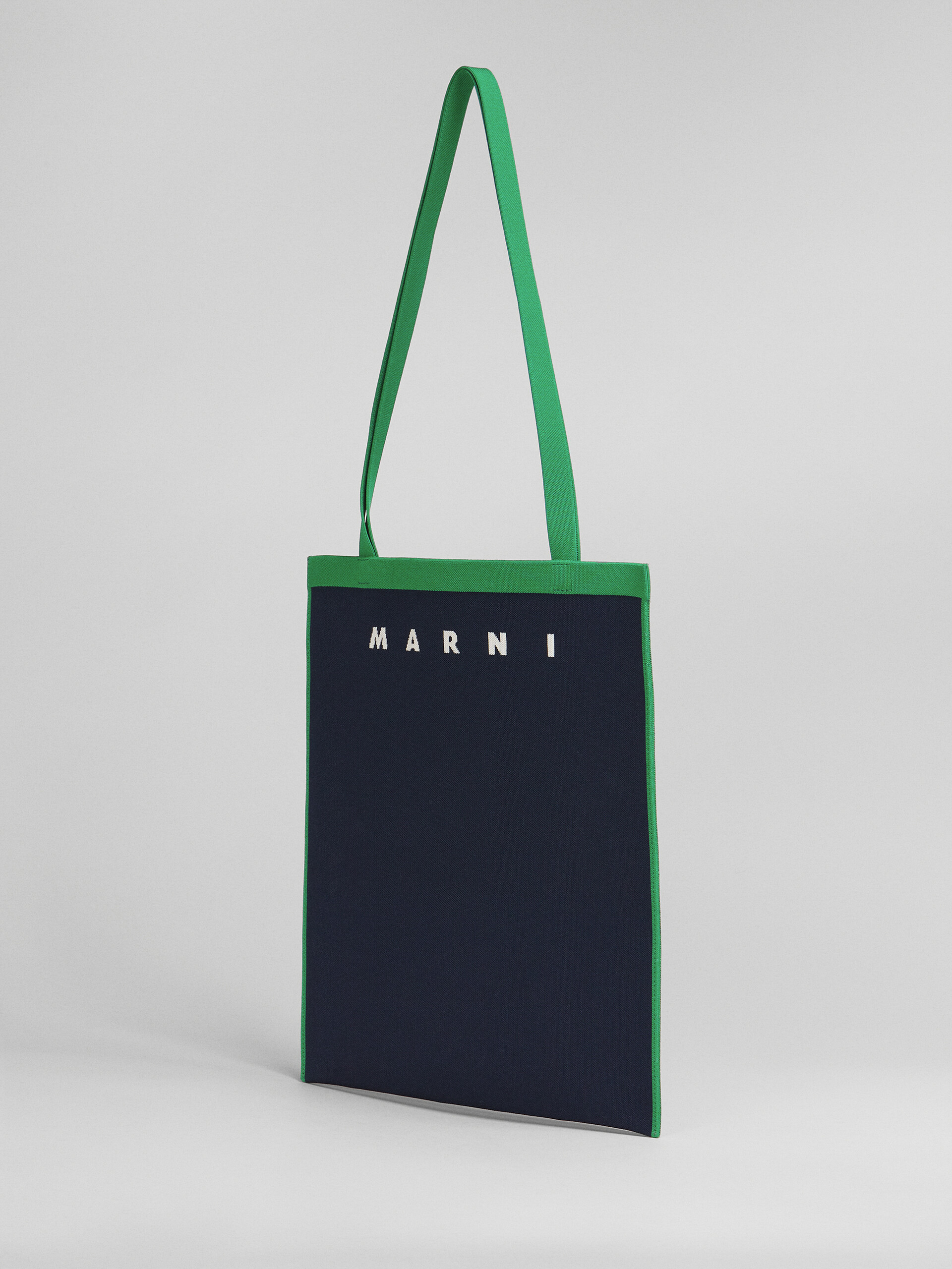Blueblack and green jacquard bag - Shopping Bags - Image 2