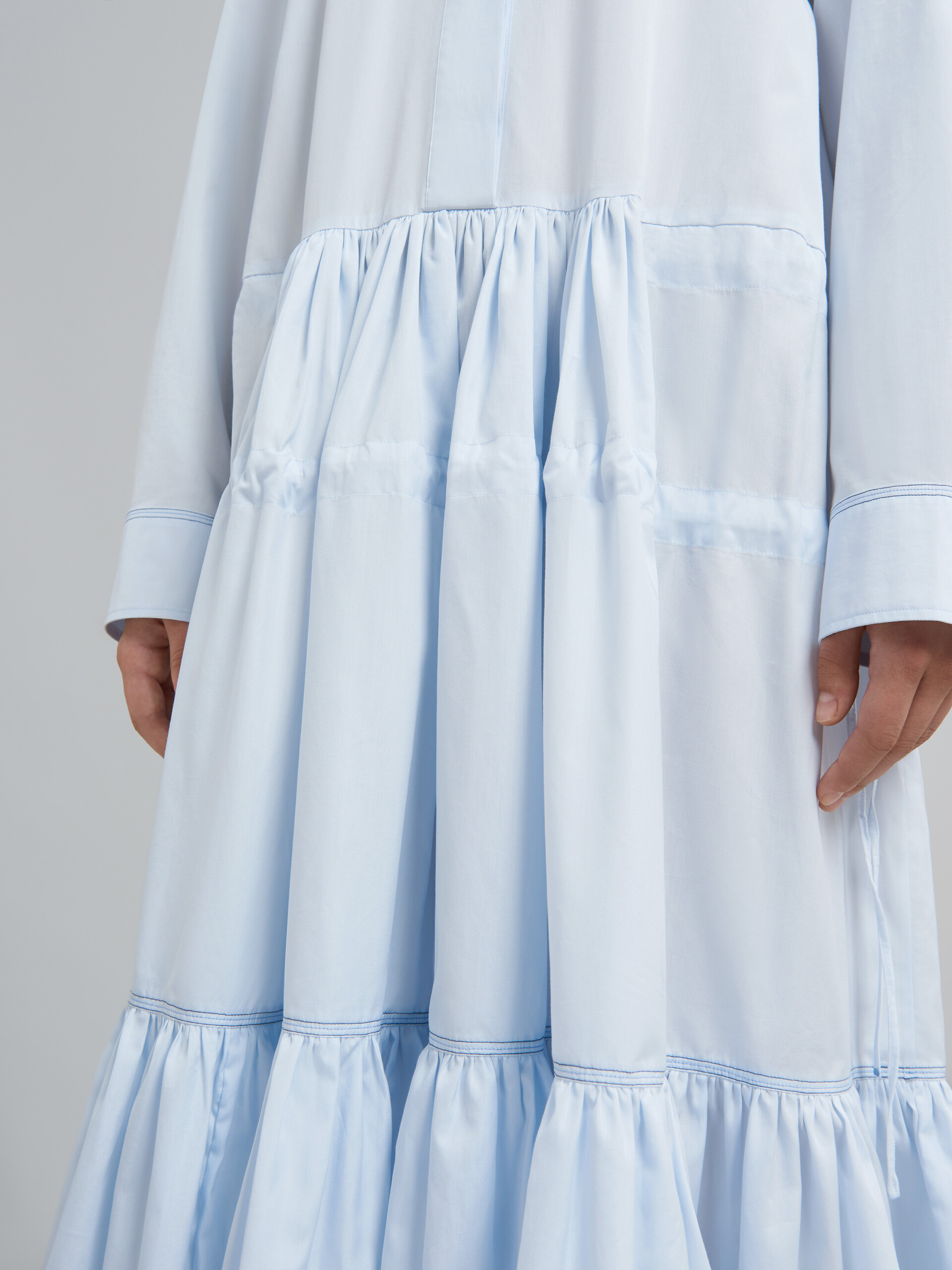 Cotton poplin chemisier dress - Dresses - Image 5