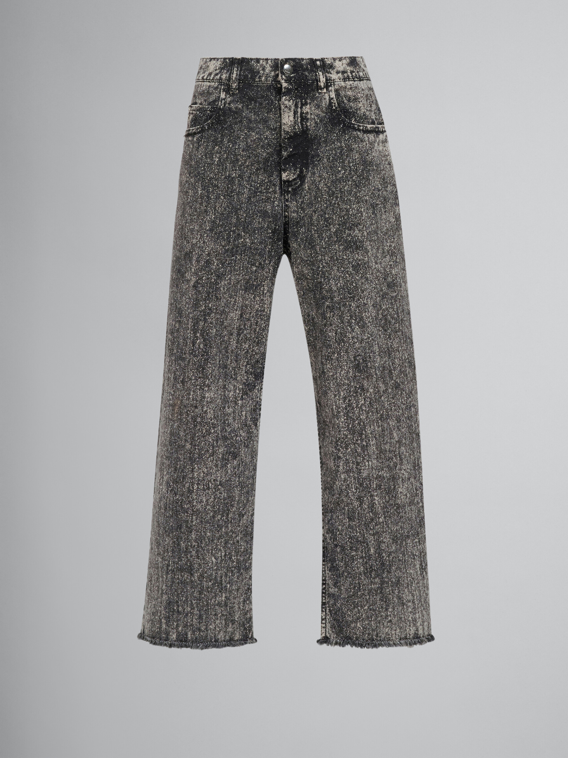 Black denim trousers - Pants - Image 1
