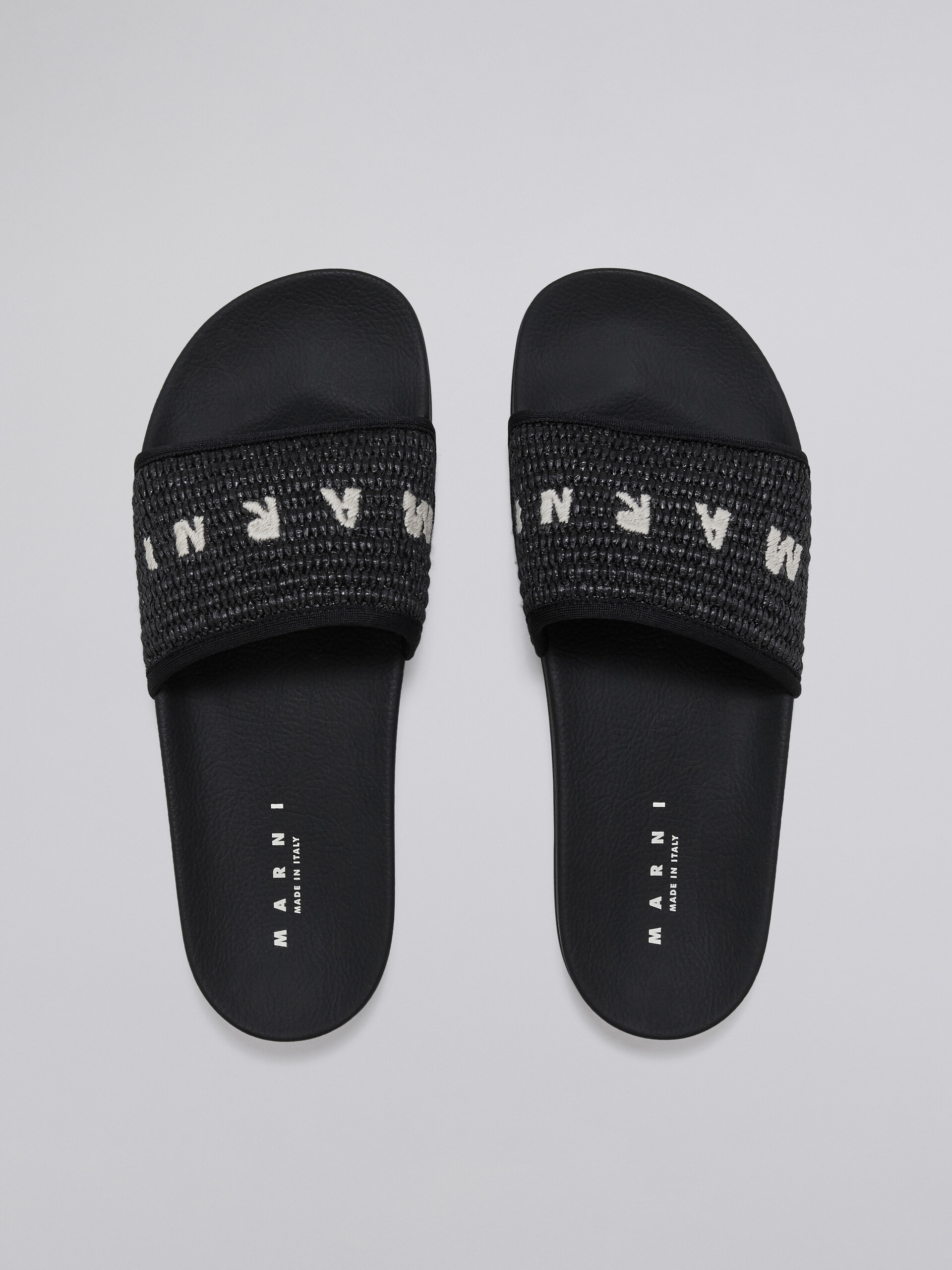 Black raffia sandal - Sandals - Image 4