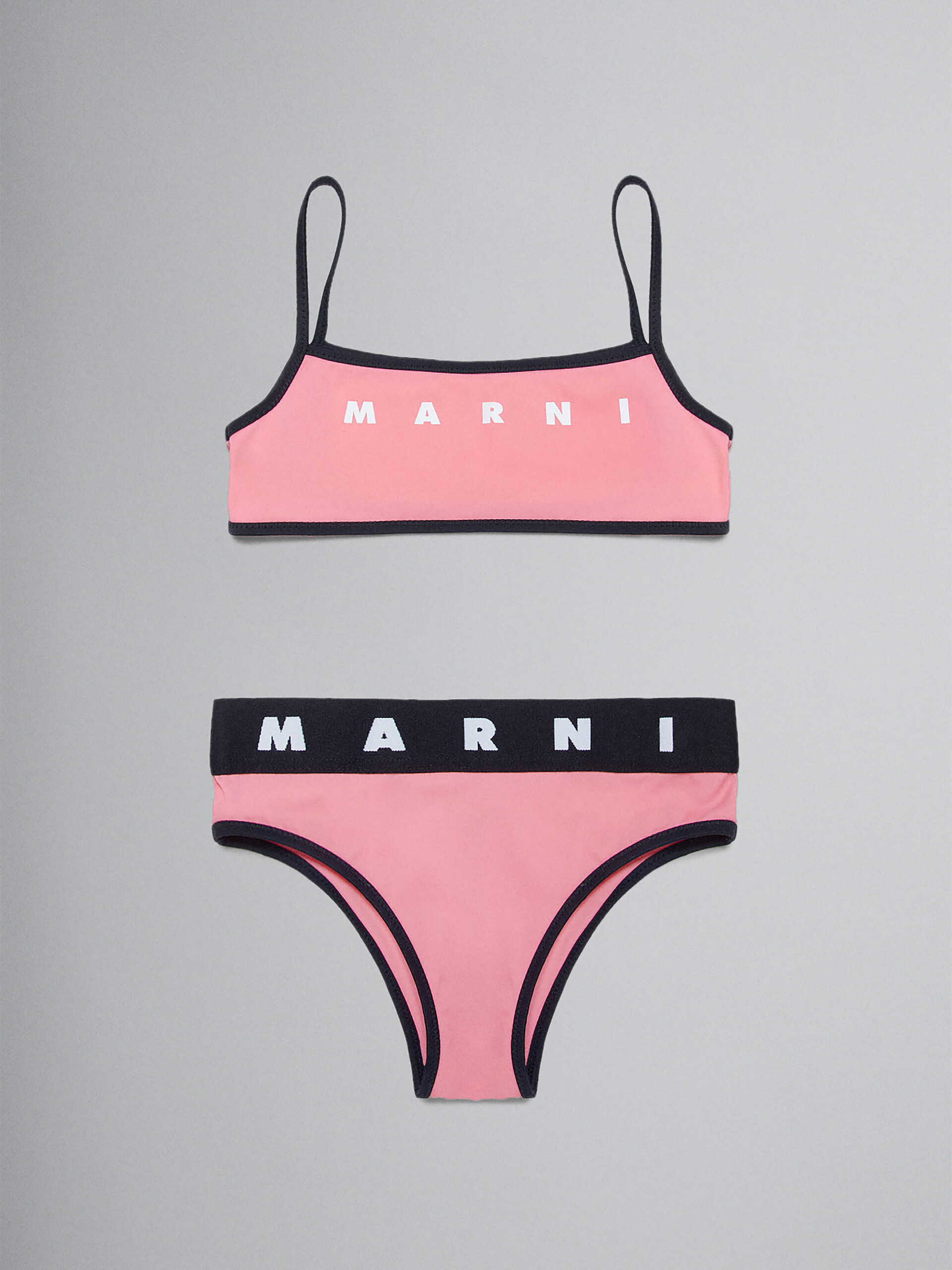 Pinker Bikini mit Logo - Badekleidung - Image 1