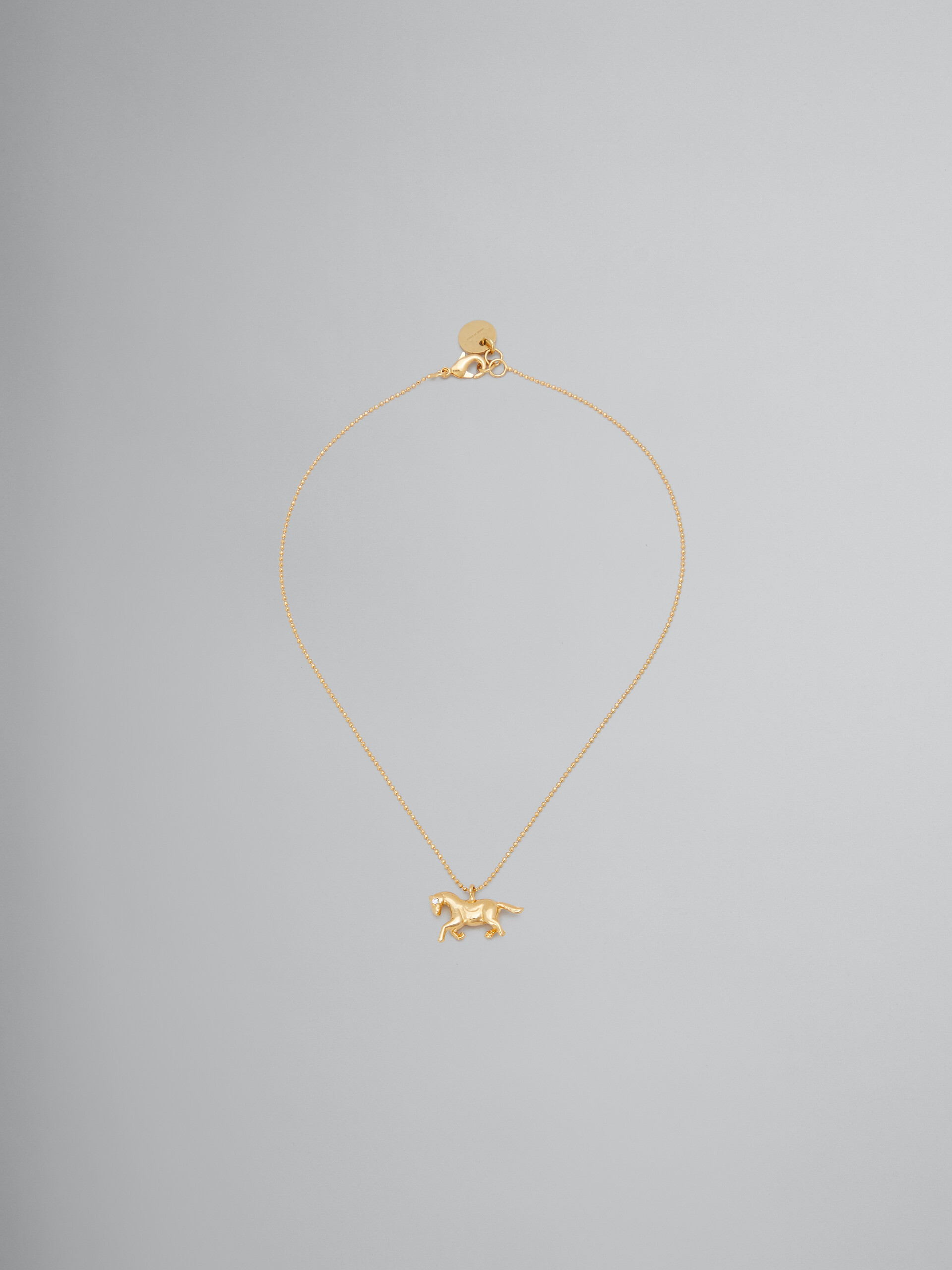 Ball chain necklace with horse charm | Marni 