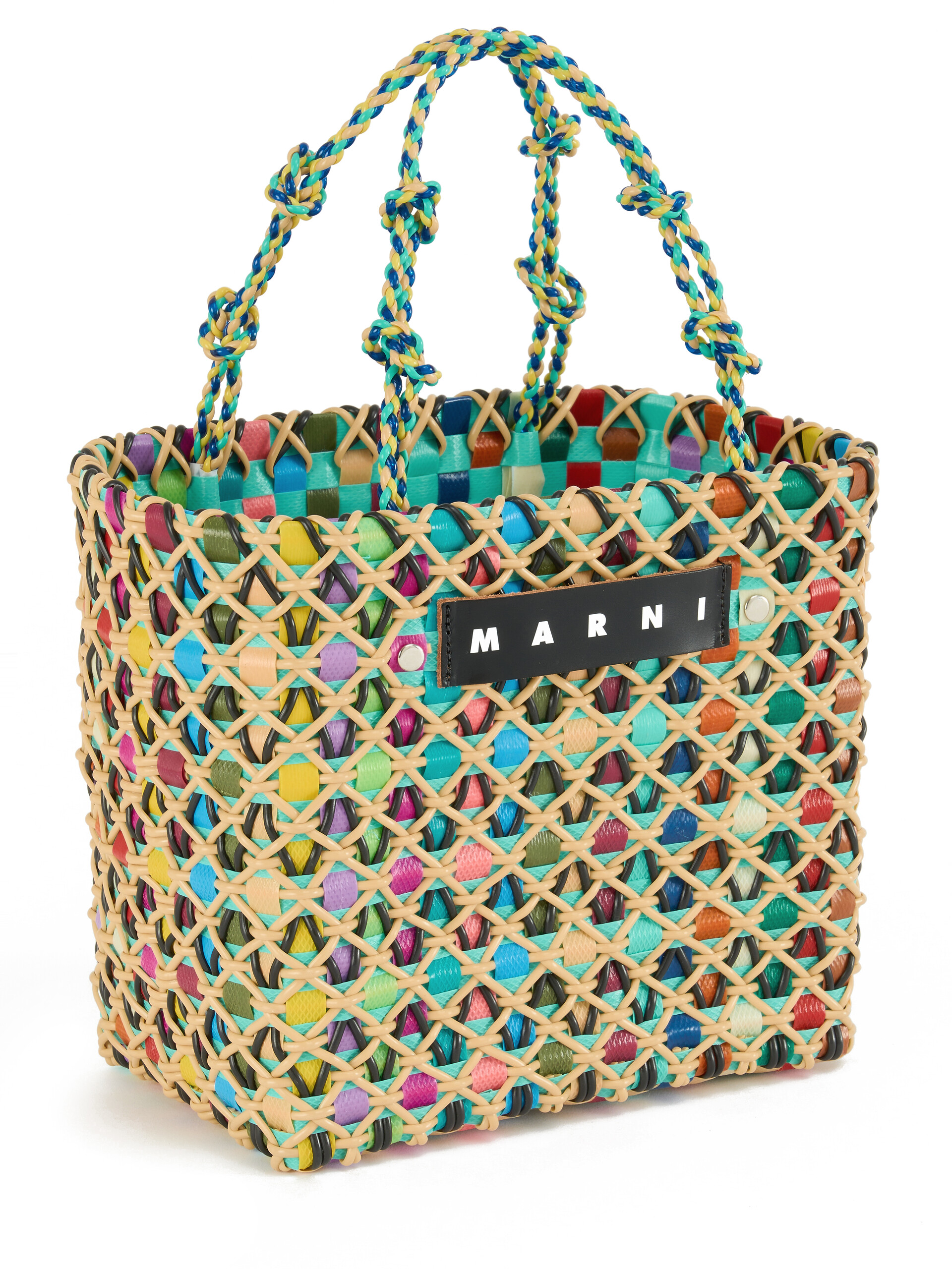 Sac MARNI MARKET CAKE BASKET bleu - Sacs cabas - Image 4