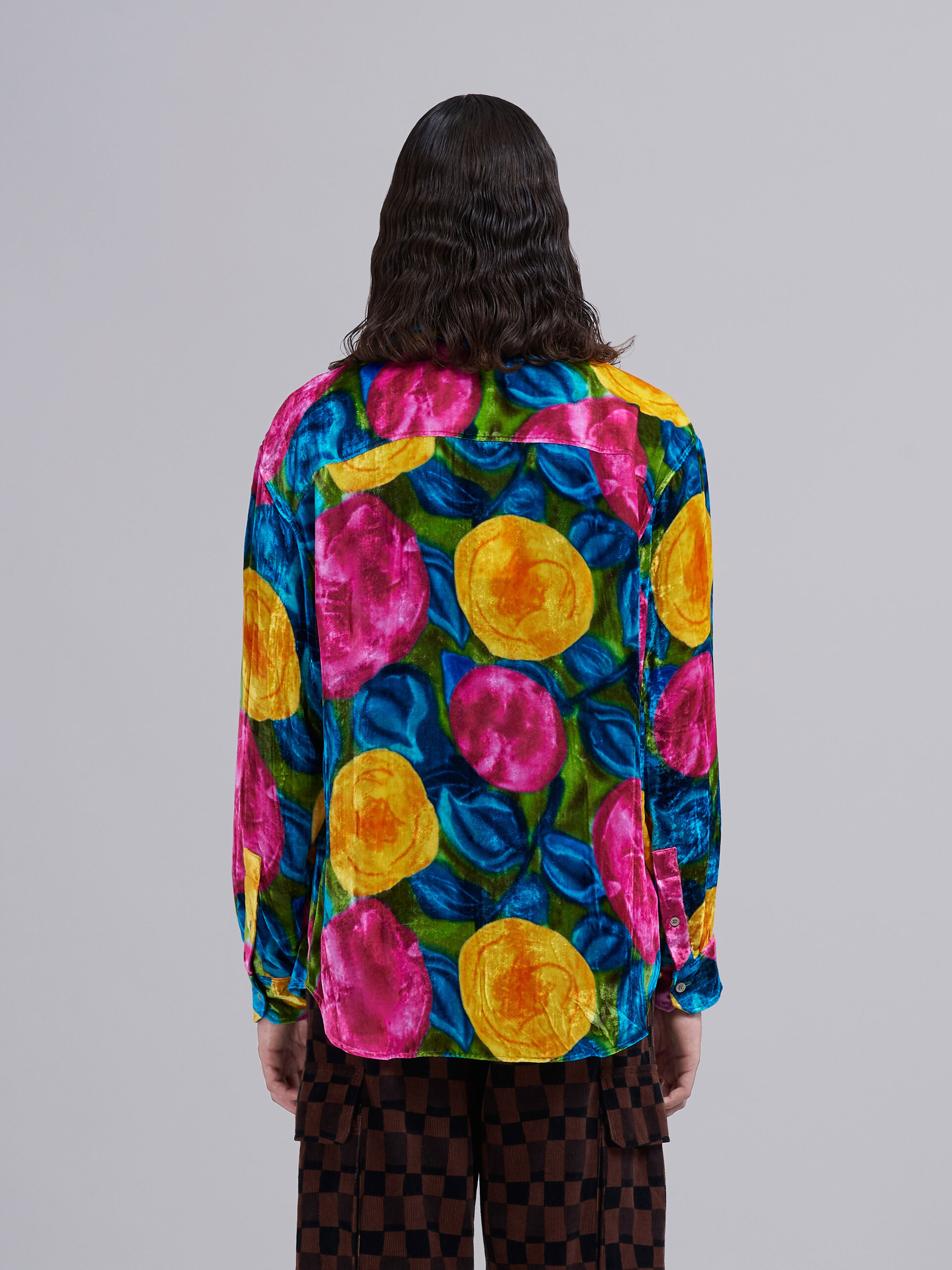Chemise en velours froissé à imprimé Spring Rite - Chemises - Image 3
