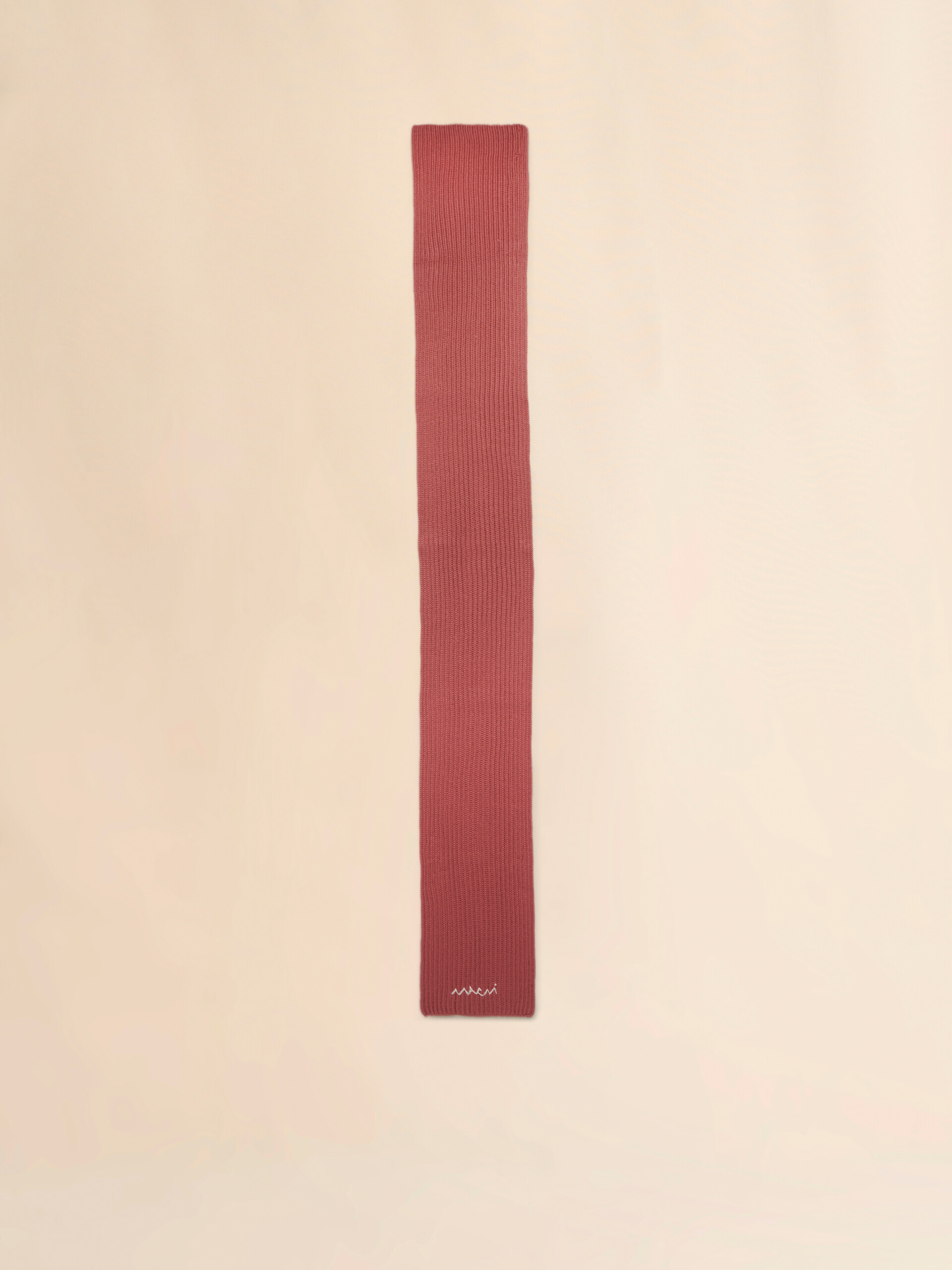 Pink wool blend scarf with Marni Symbol - Scarves - Image 2