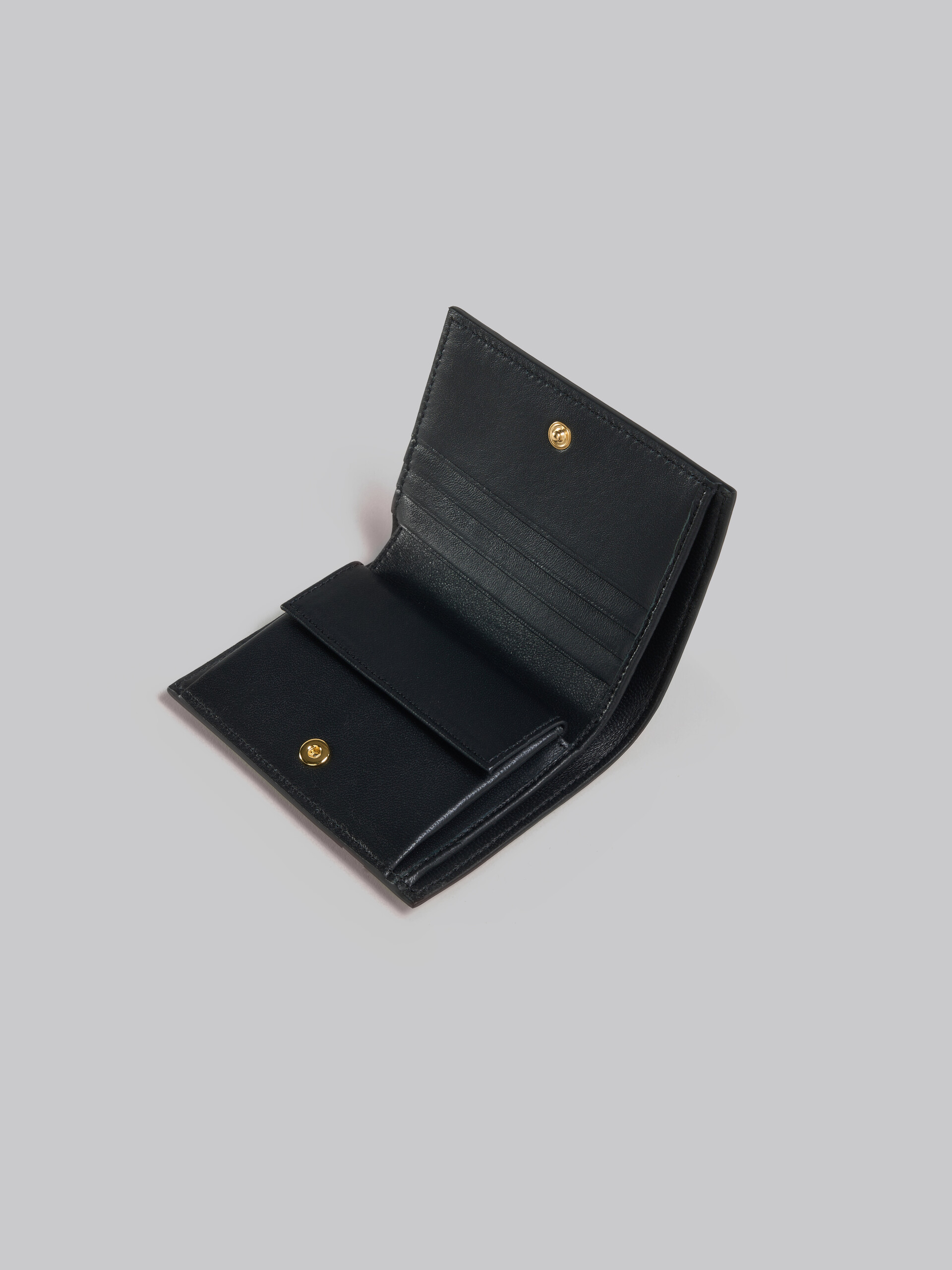 Zweifache Faltbrieftasche aus Leder mit Marni-Flicken in Rosa - Brieftaschen - Image 4