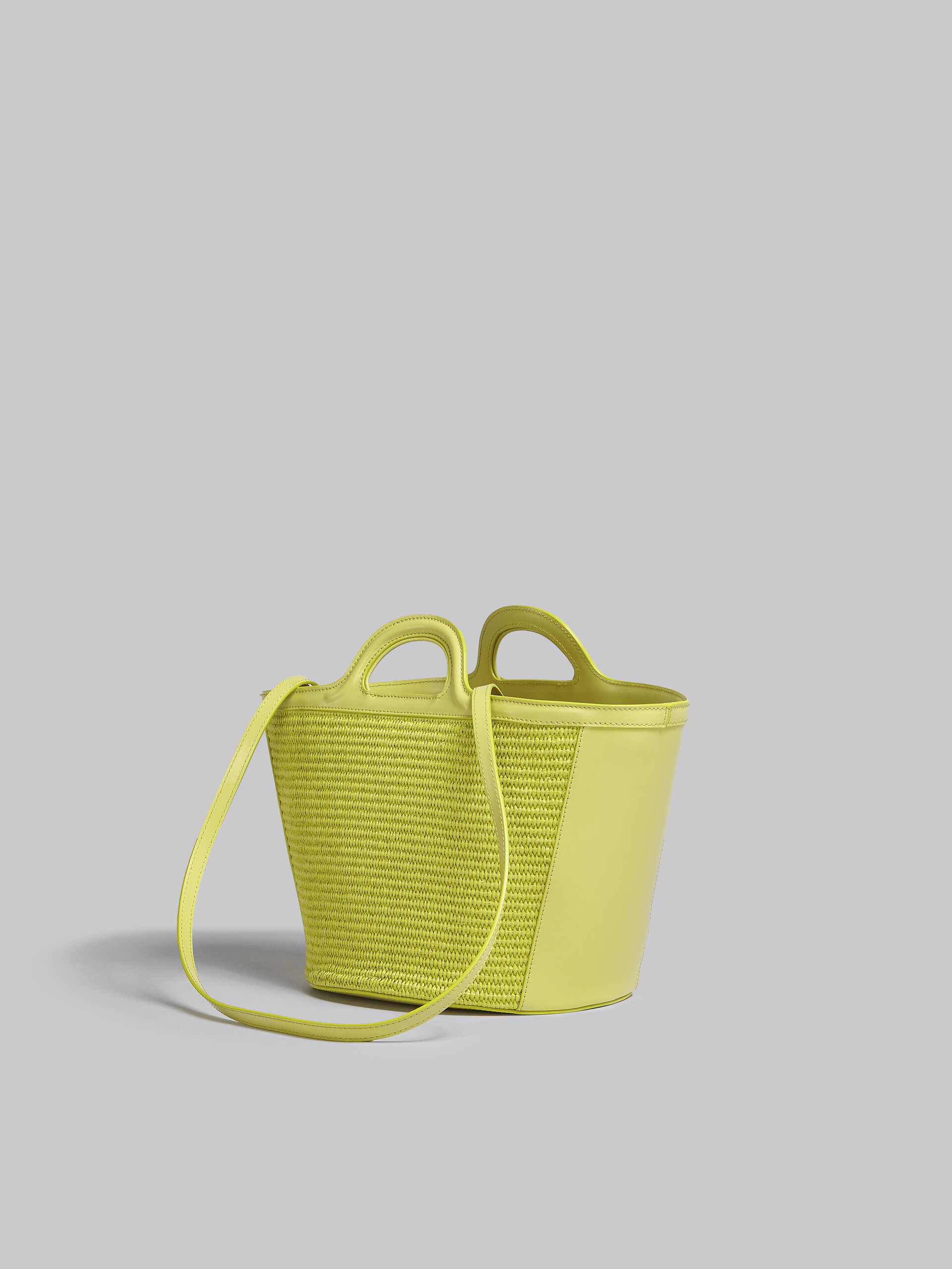 TROPICALIA small bag in yellow leather and raffia - Handbags - Image 3
