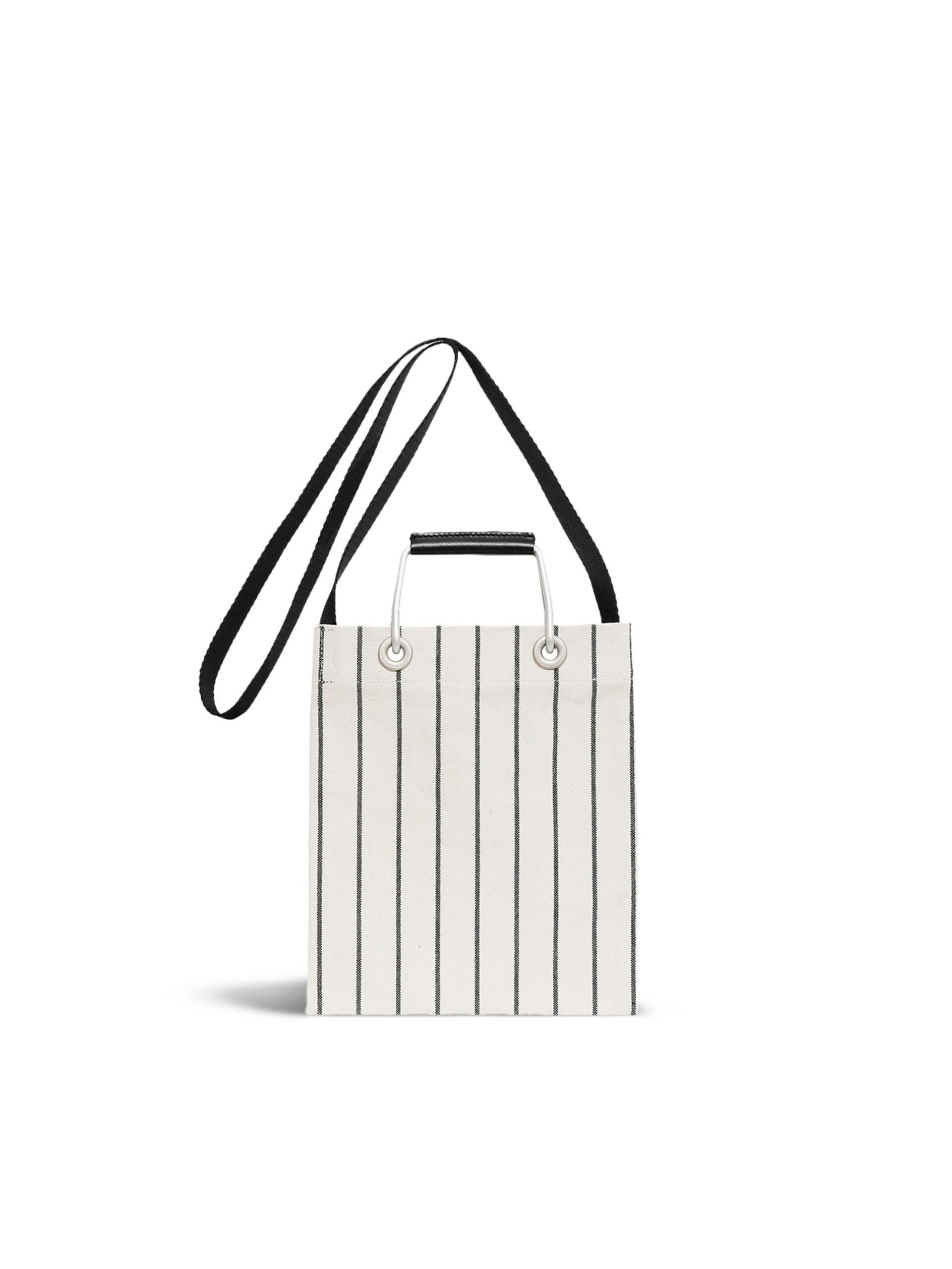 コバルト MARNI MARKET COTTON STRIPE MINI SHOULDER - ショッピングバッグ - Image 2