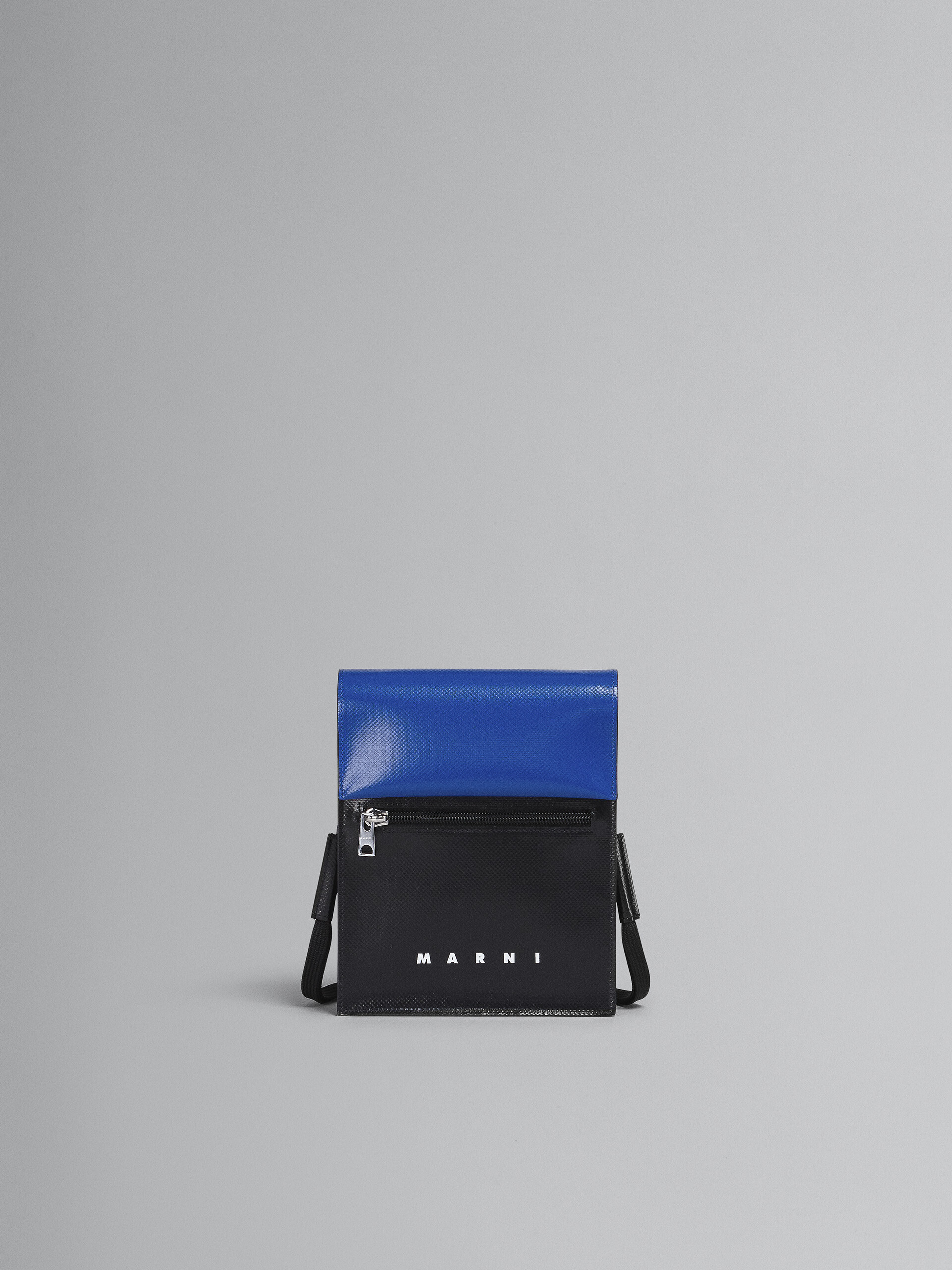 Tribeca shoulder bag in blue and black - Shoulder Bag - Image 1
