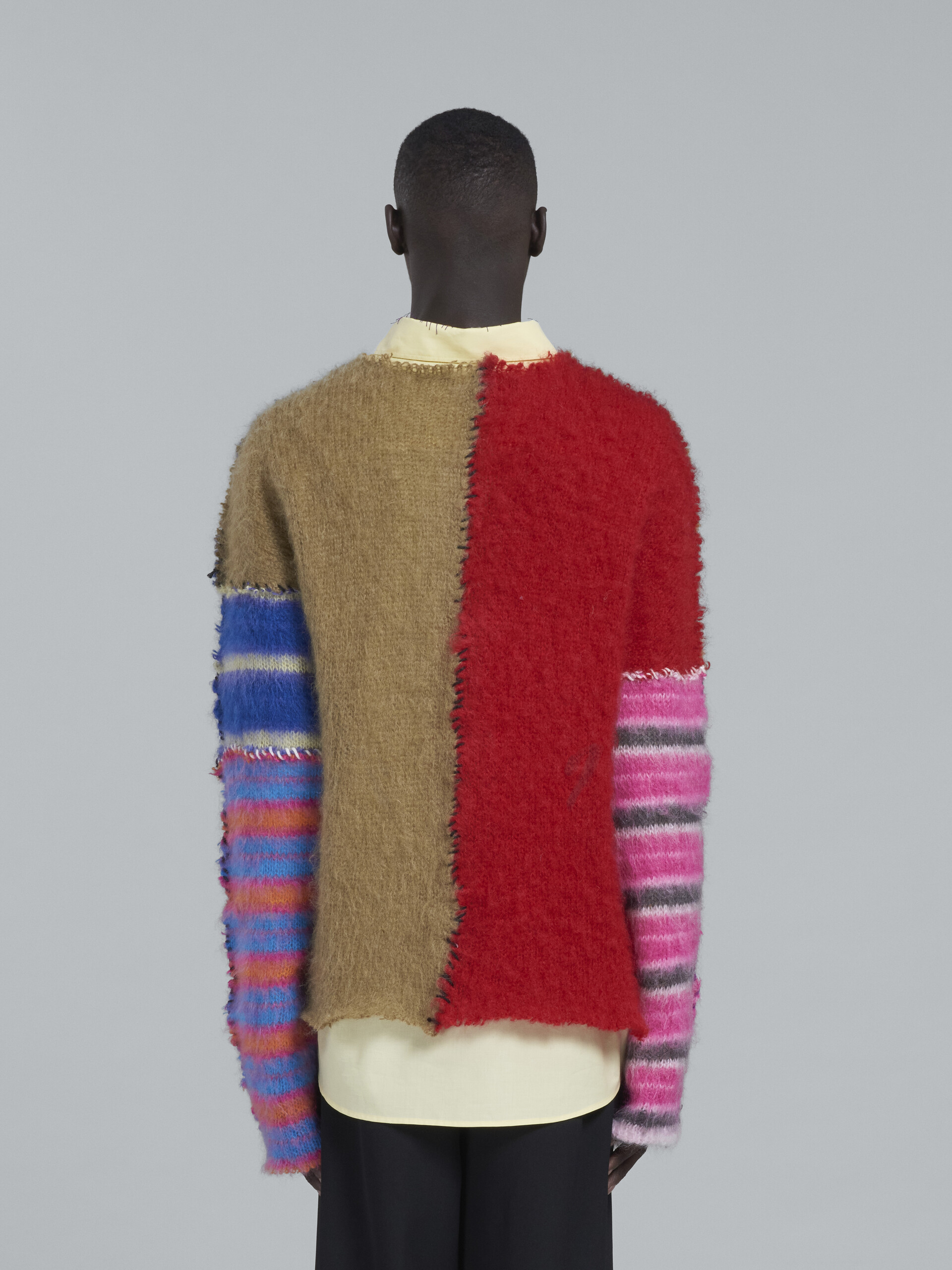 Multicolour patchwork mohair sweater - Pullovers - Image 3