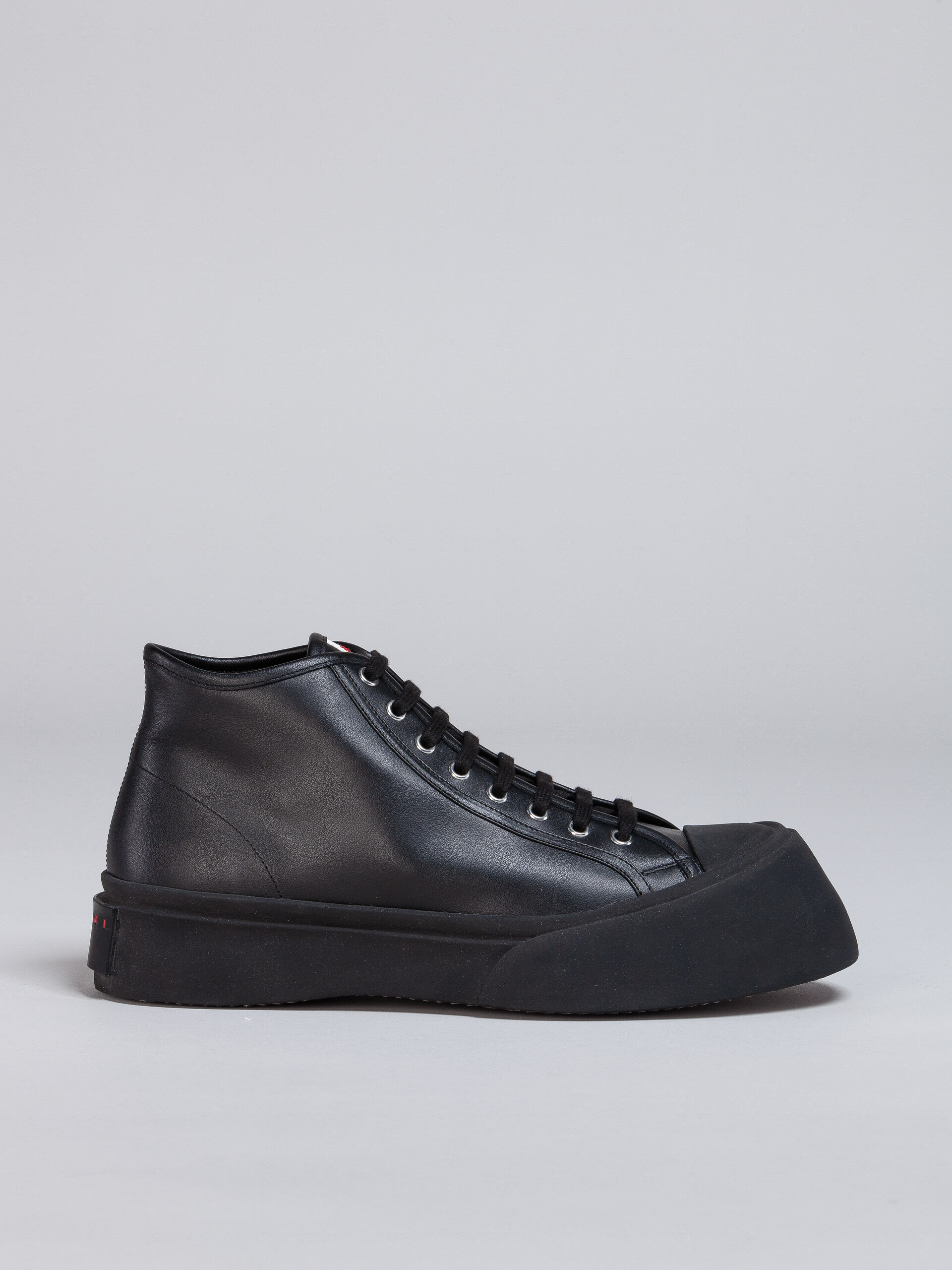 Black leather PABLO high-top  sneaker - Sneakers - Image 1