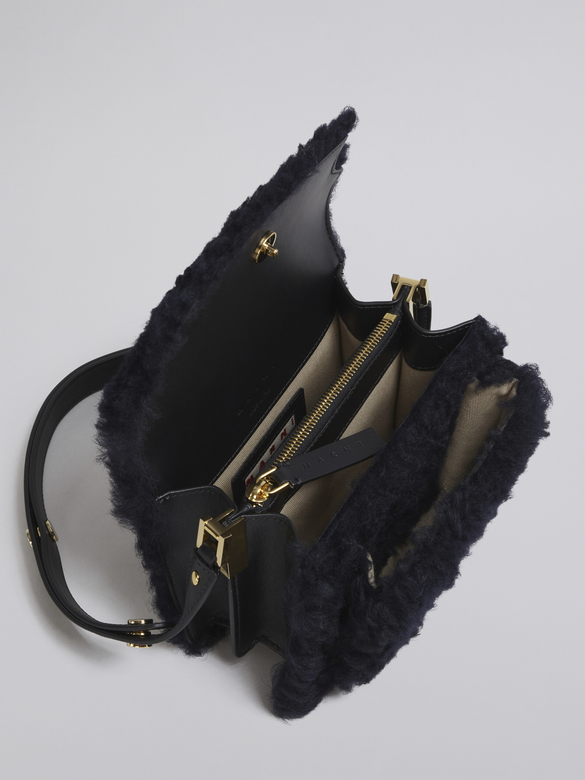 TRUNK bag in shearling and calfskin - Shoulder Bags - Image 4