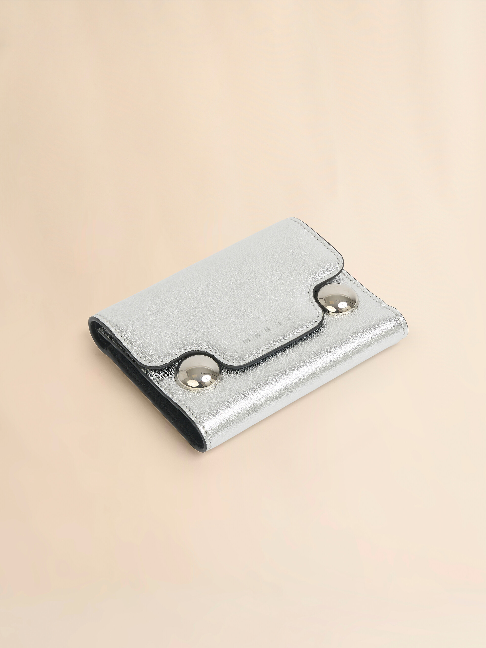 Silver leather Trunkaroo trifold wallet - Wallets - Image 4