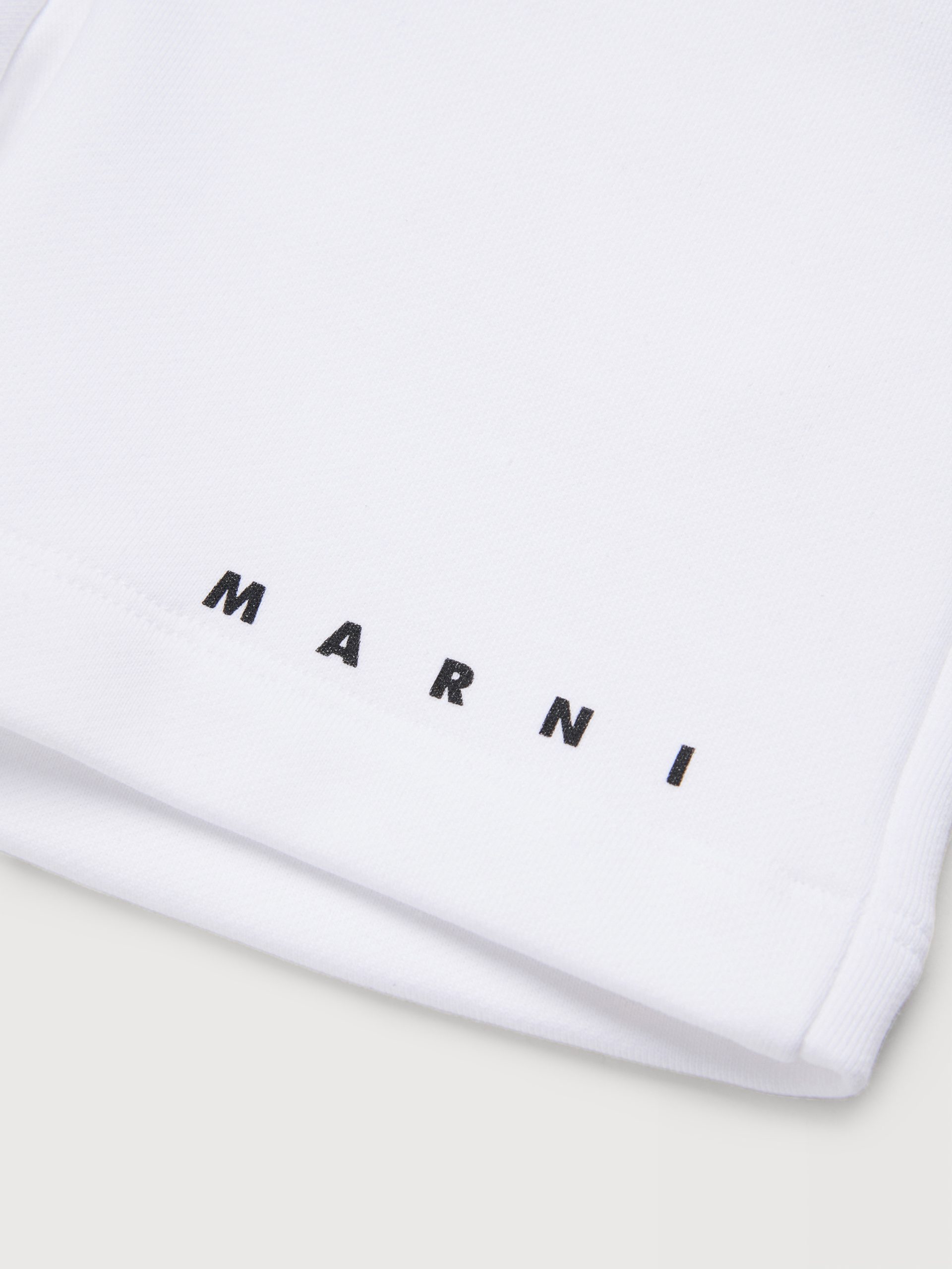 White cotton shorts with Marni print - Pants - Image 4
