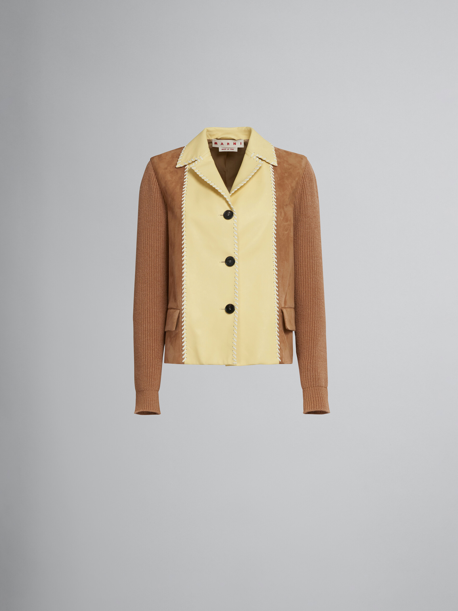 Suede and wool jacket - Jackets - Image 1