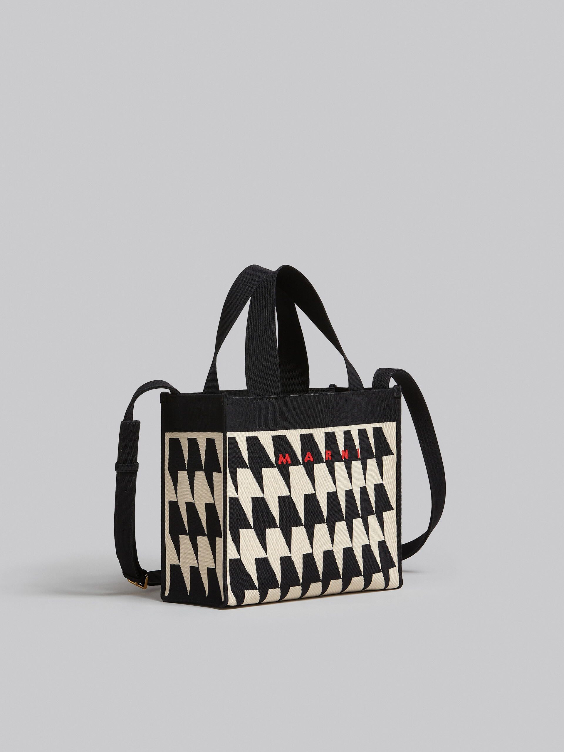 MARNI 千鳥格子ジャカード ショッピングバッグ