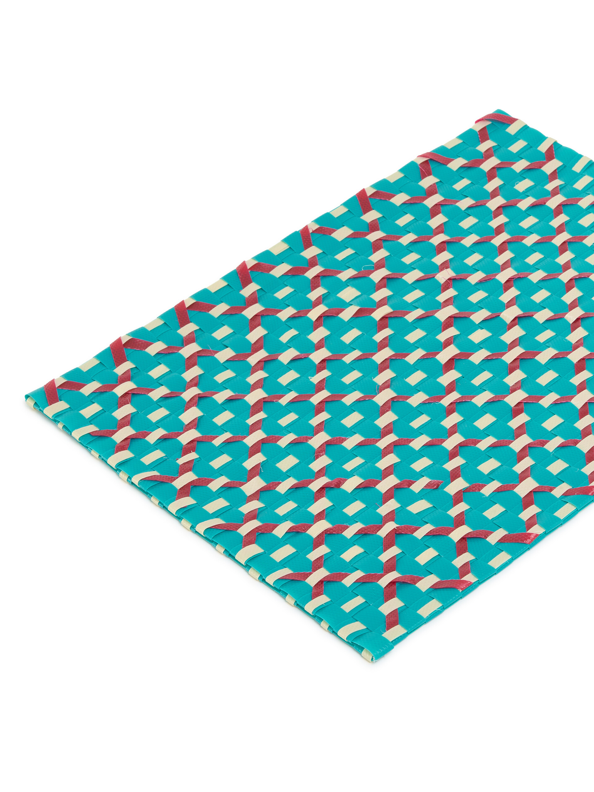 ターコイズ バーガンディ Marni Market ウーブン ランチョンマット - ファッション小物 - Image 3