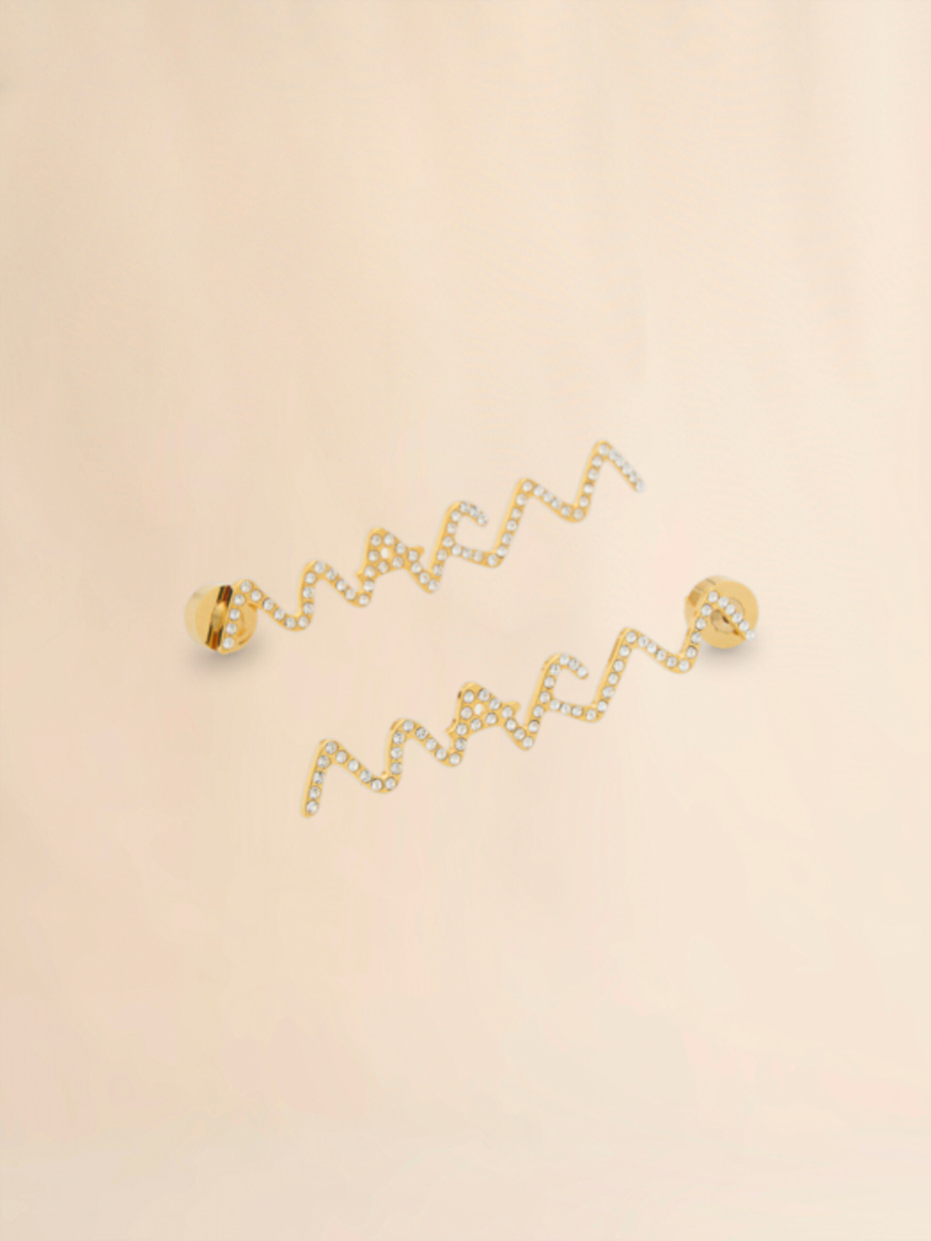 Rhinestone pavé Marni Symbol drop earrings - Earrings - Image 3