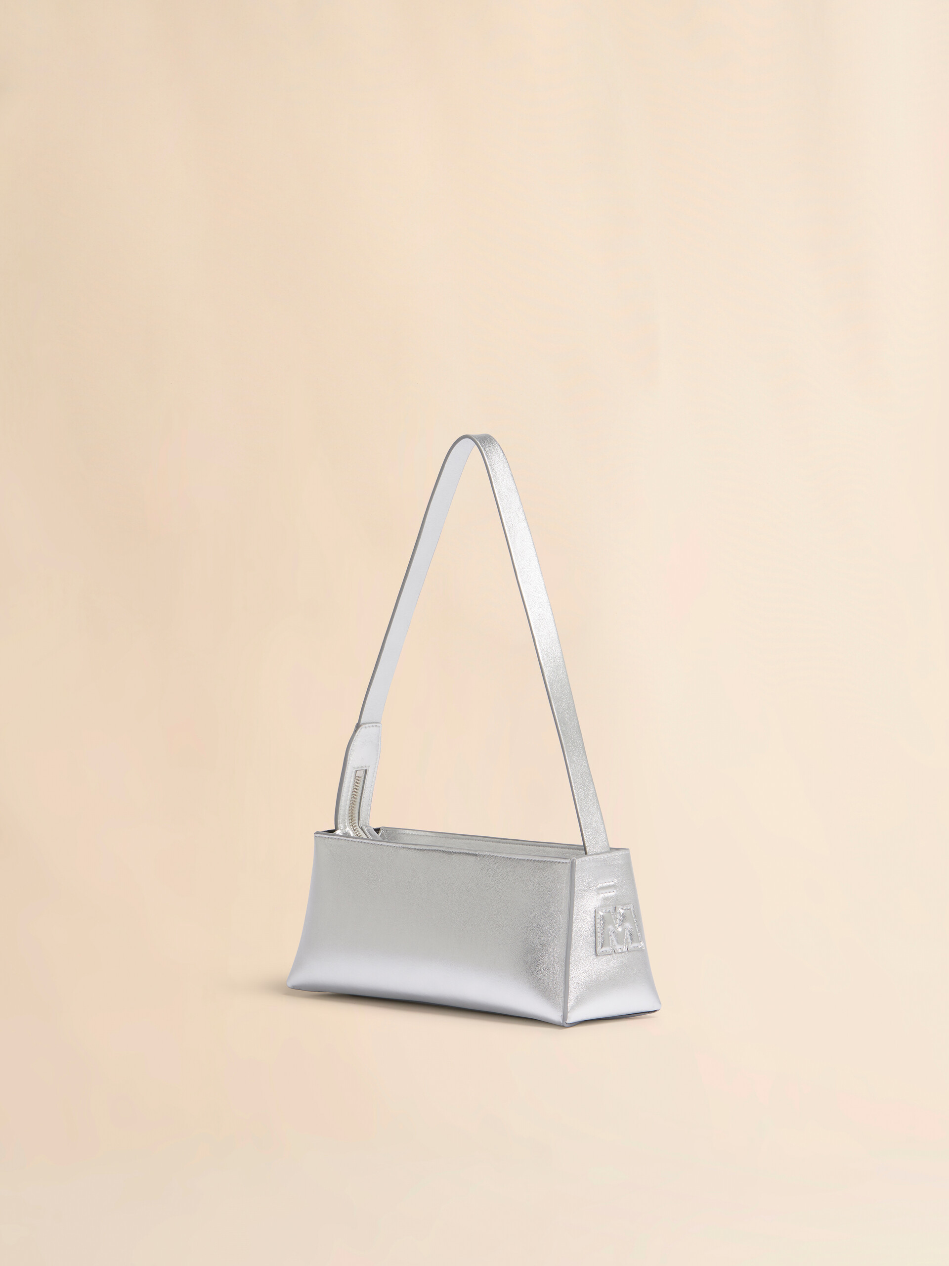 シルバー レザー製 Museo バゲットバッグ - ショルダーバッグ - Image 3