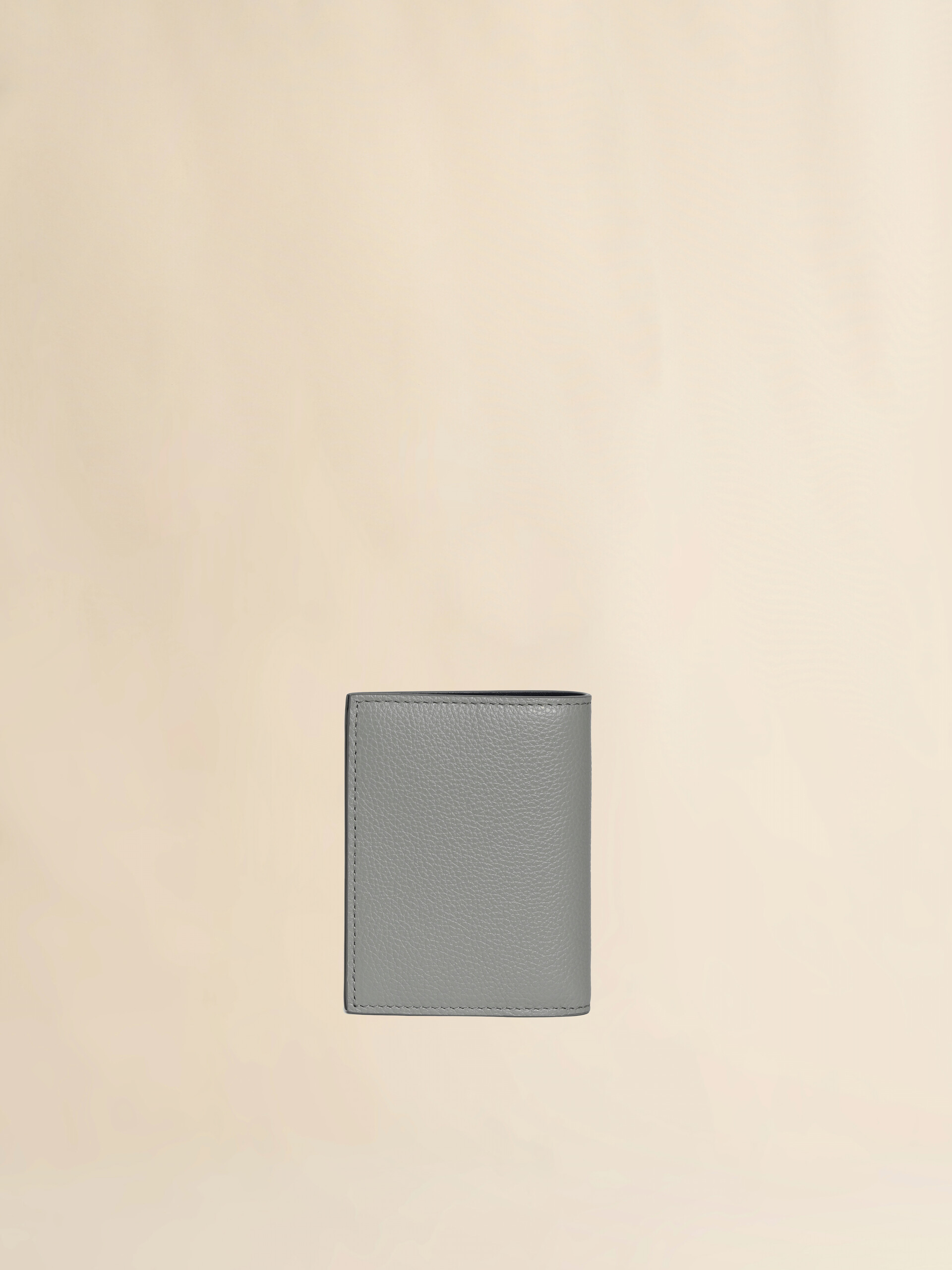 グレー レザー製 二つ折りウォレット、マルニメンディング装飾 - 財布 - Image 2